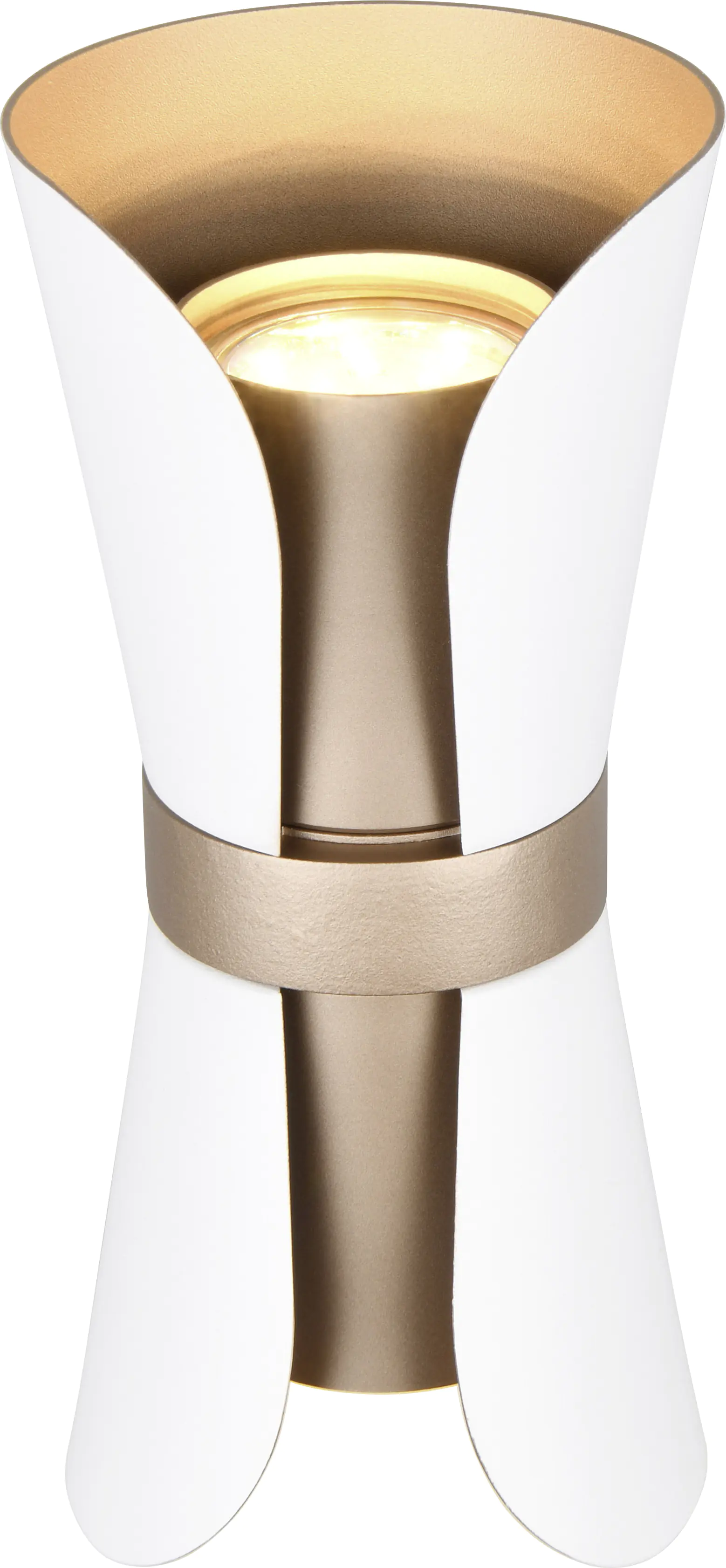 Trio Leuchten LED Wandleuchte Coat GU10 weiß gold Metall