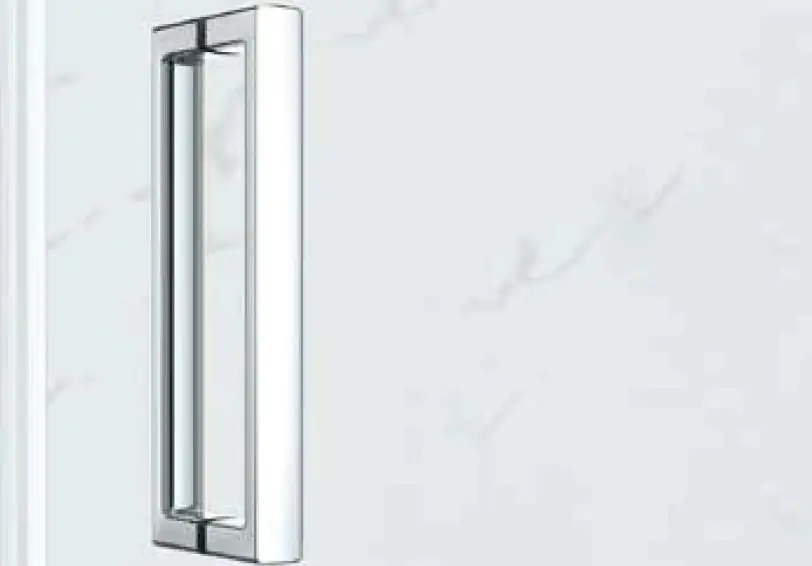 Primaster Eckdusche Easy-8 De Luxe Drehtür 90 x 90 cm Klarglas chrom