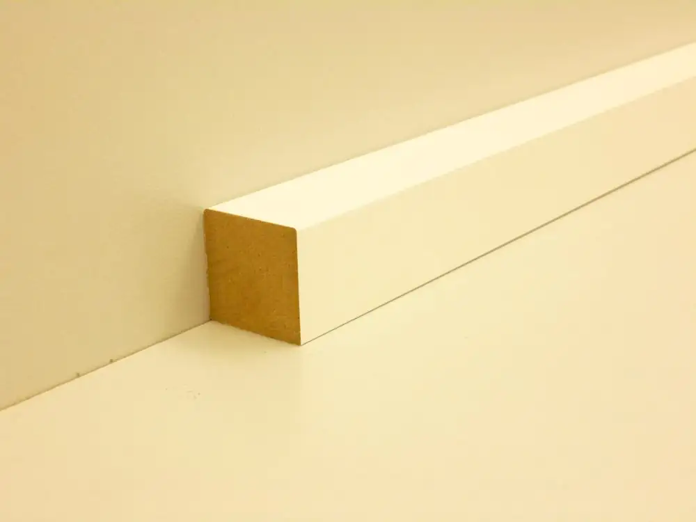 B.S. Bauprogramm Quadratleiste 200 cm 25 x 25 mm weiß