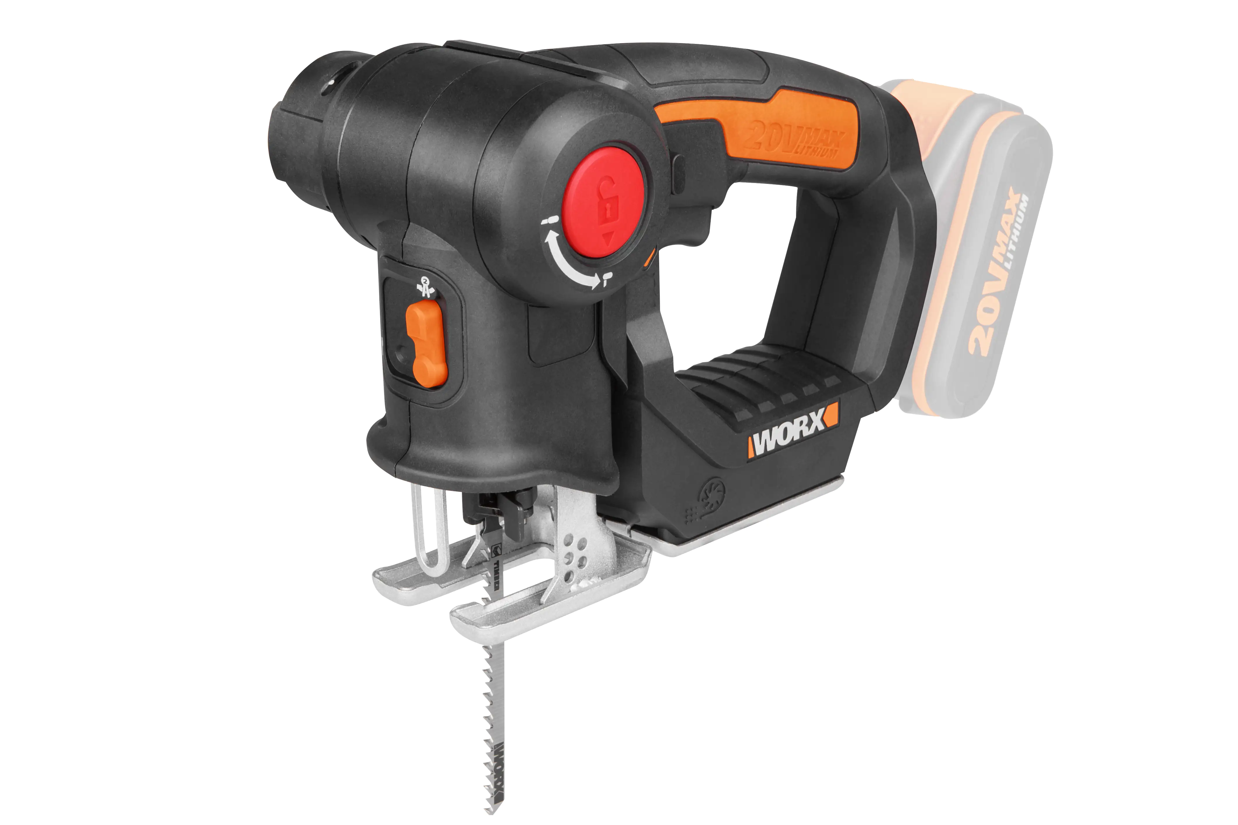 Worx Akku-Multisäge Axis WX550.9 20 V, ohne Akku und Ladegerät