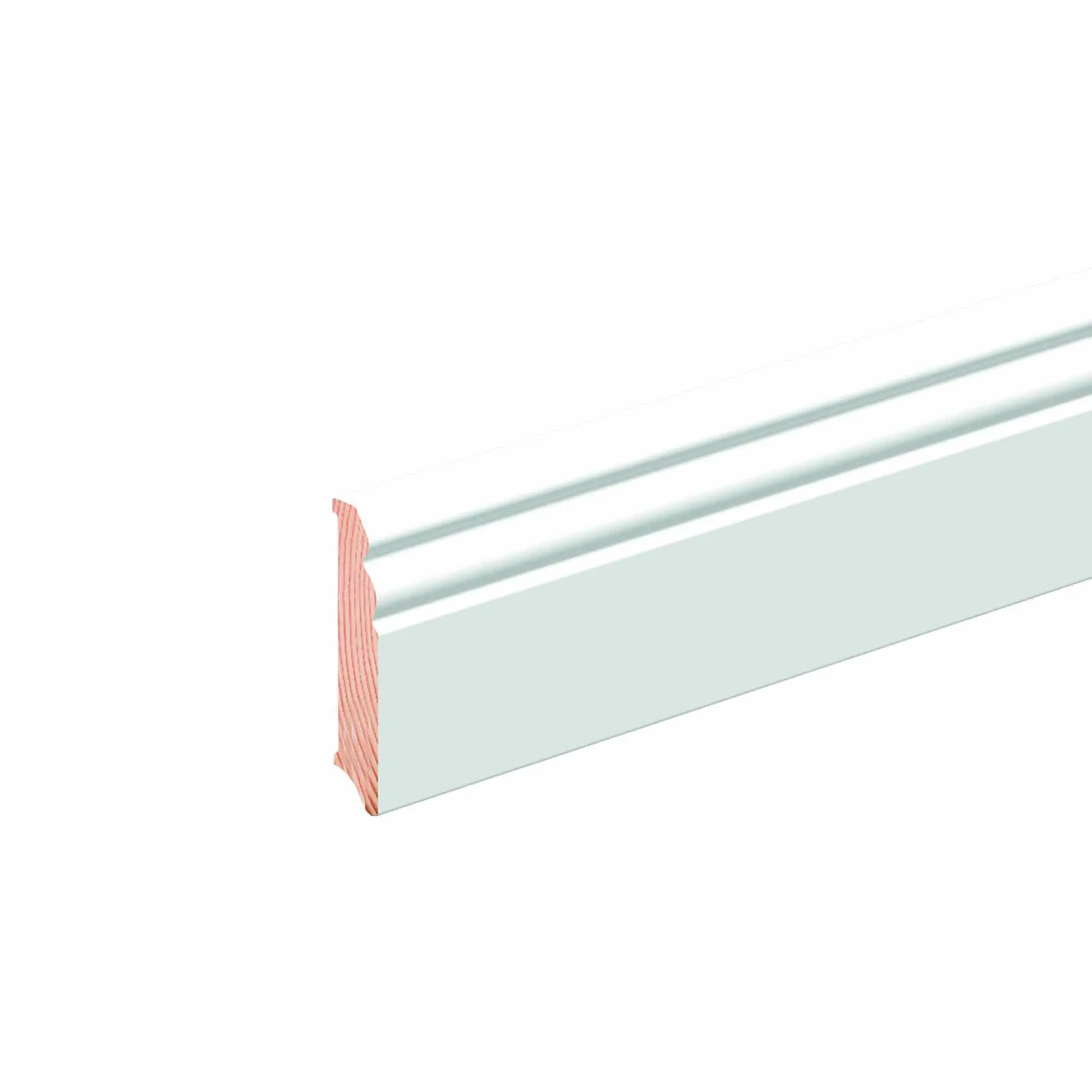 Neuhofer Fußleiste 240 cm x 80 x 16 mm weiß
