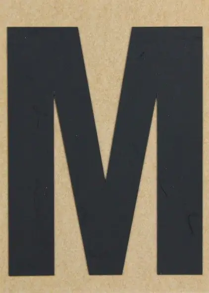 Conacord Klebebuchstabe "M" 65 x 100 mm