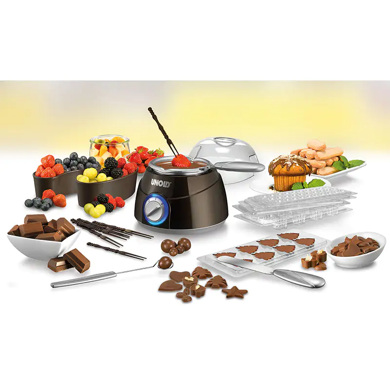 Unold Chocolatier 48667 Schokofondue 250 ml mit Zubehör