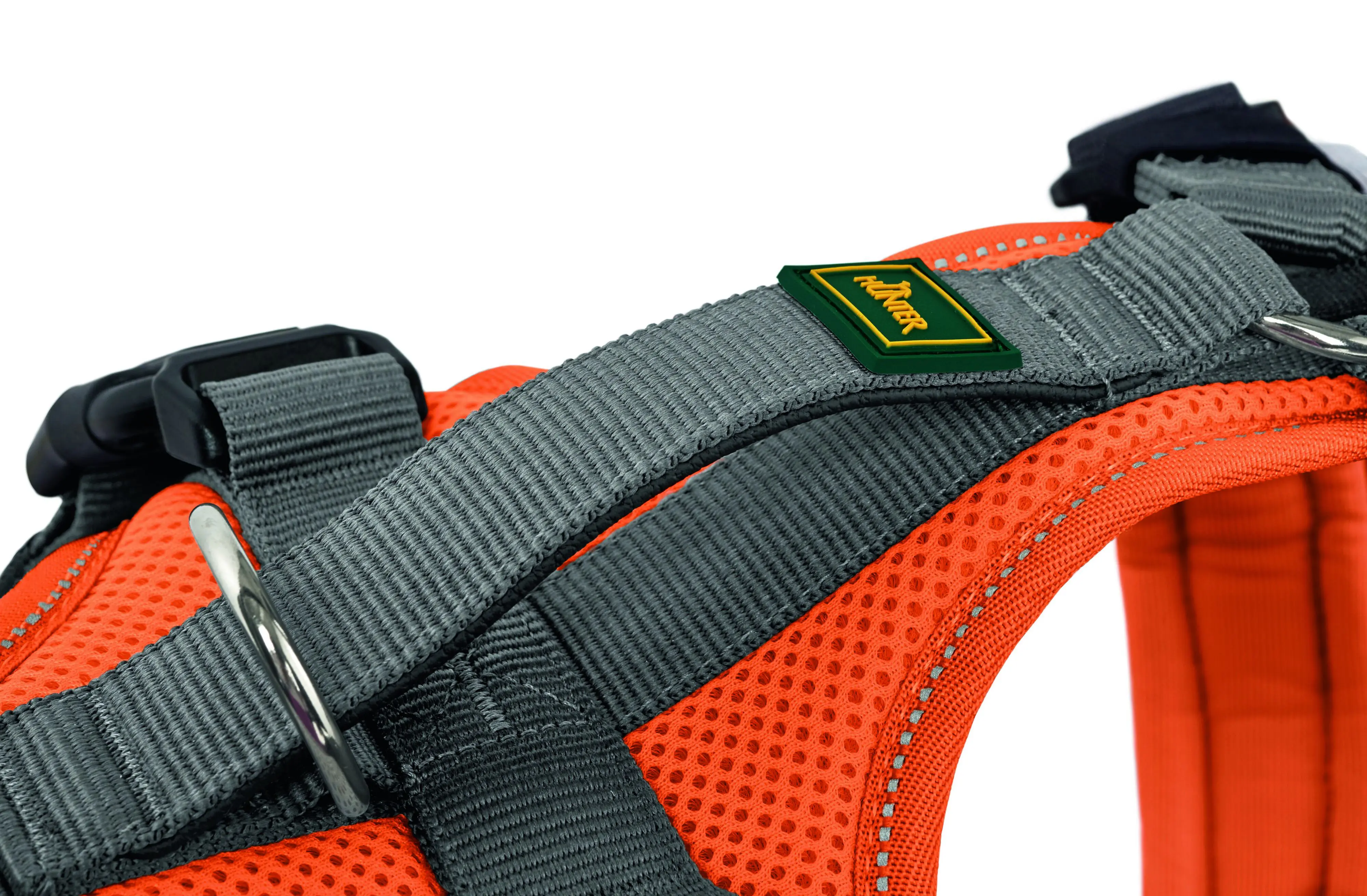 Hunter Hundegeschirr Maldon Up mit Griff M orange/grau