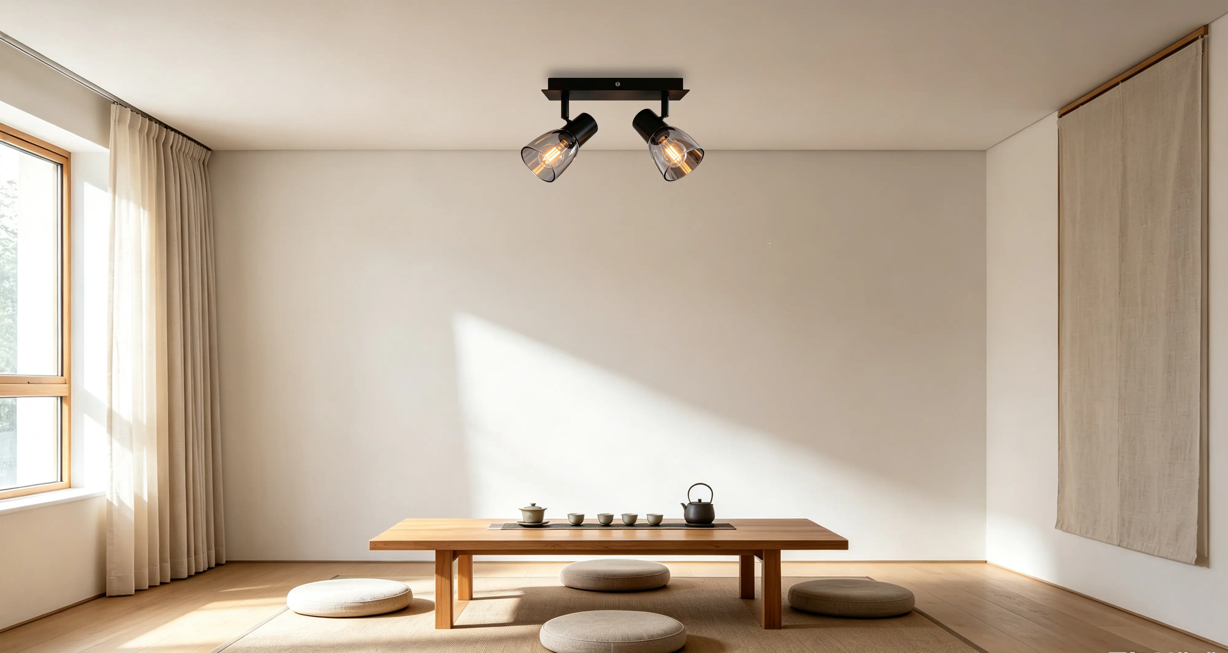 Primaster LED-Deckenlampe 2er Spot Miami E14 20 x 12,5 cm schwarz