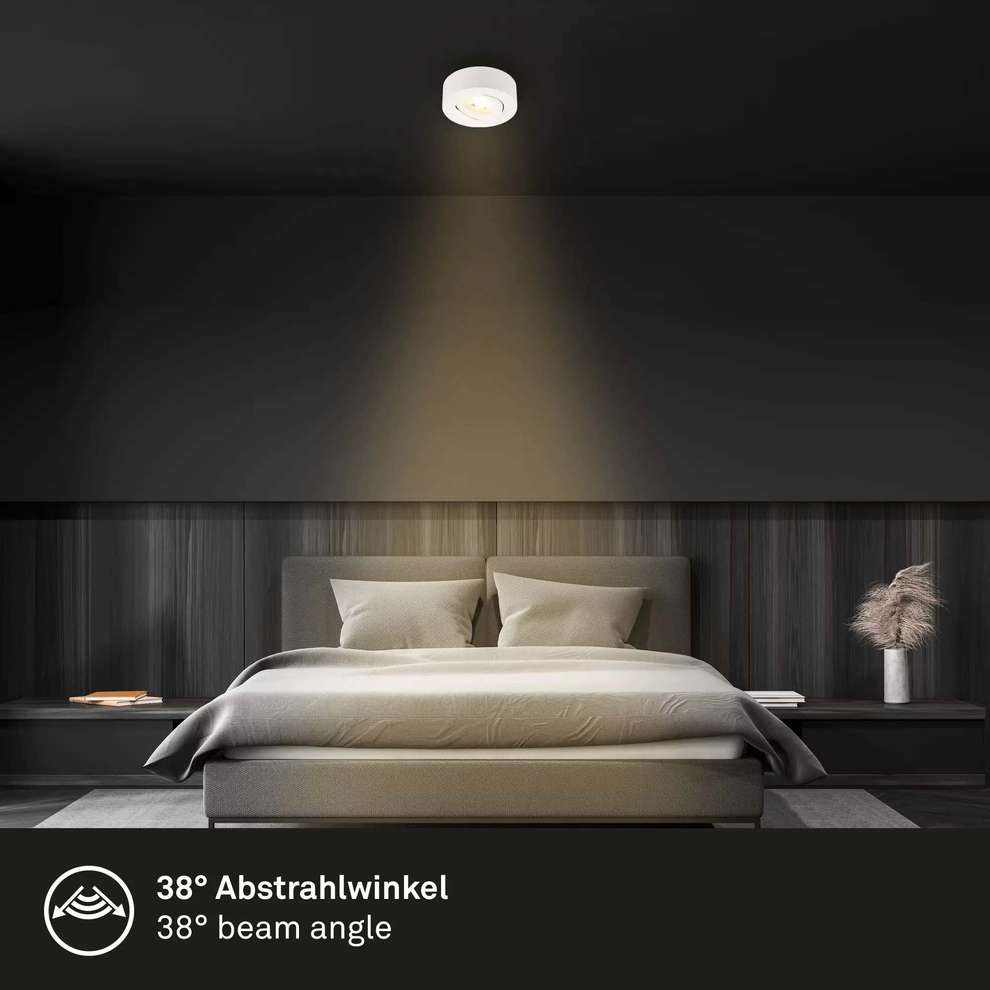 Briloner LED-Einbauleuchten 2in1 Mini Ein-& Aufbau 9W 500lm weiß dimmbar
