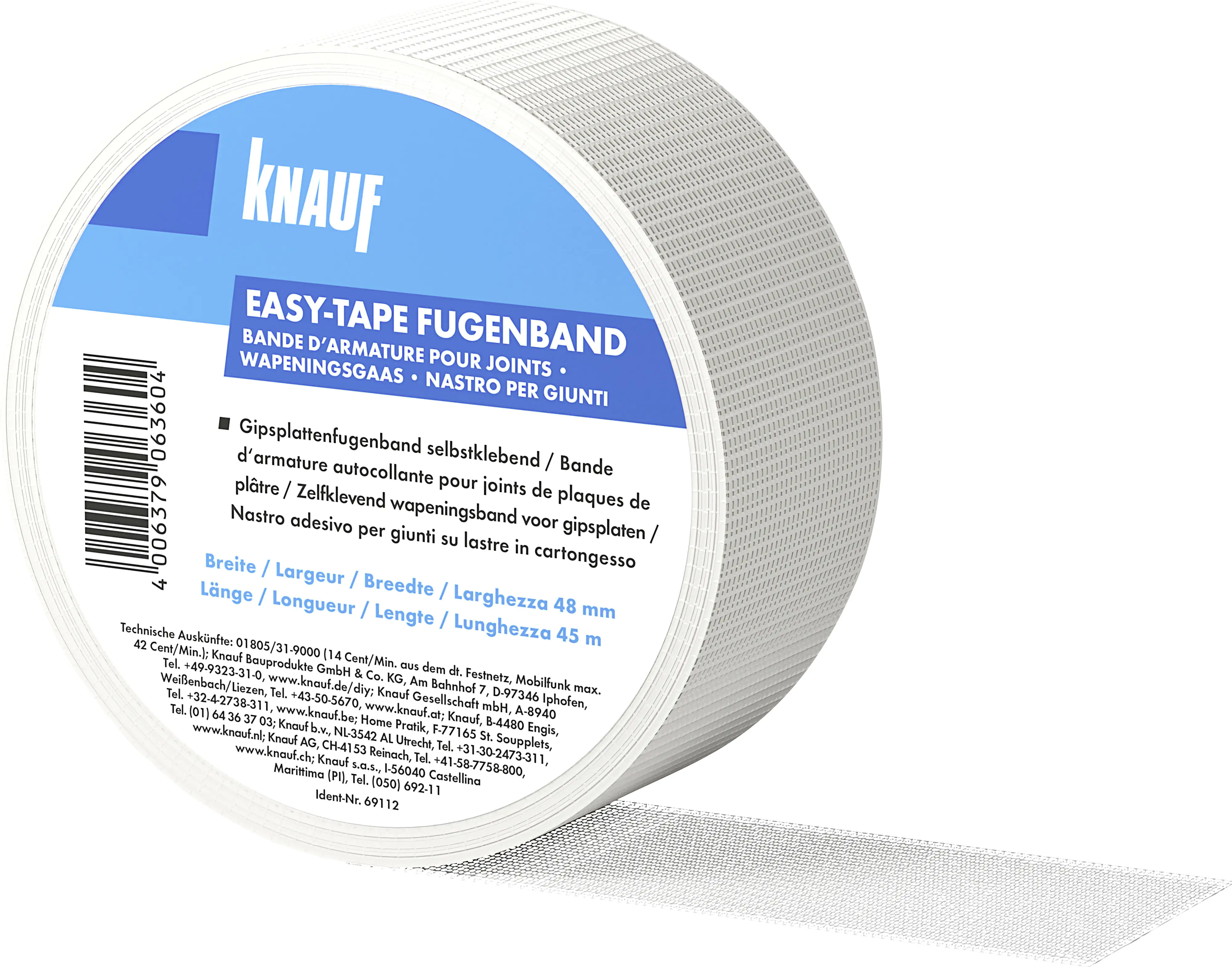 Knauf Gipsfaser-Fugenband easy-tape 45 m x 48 mm