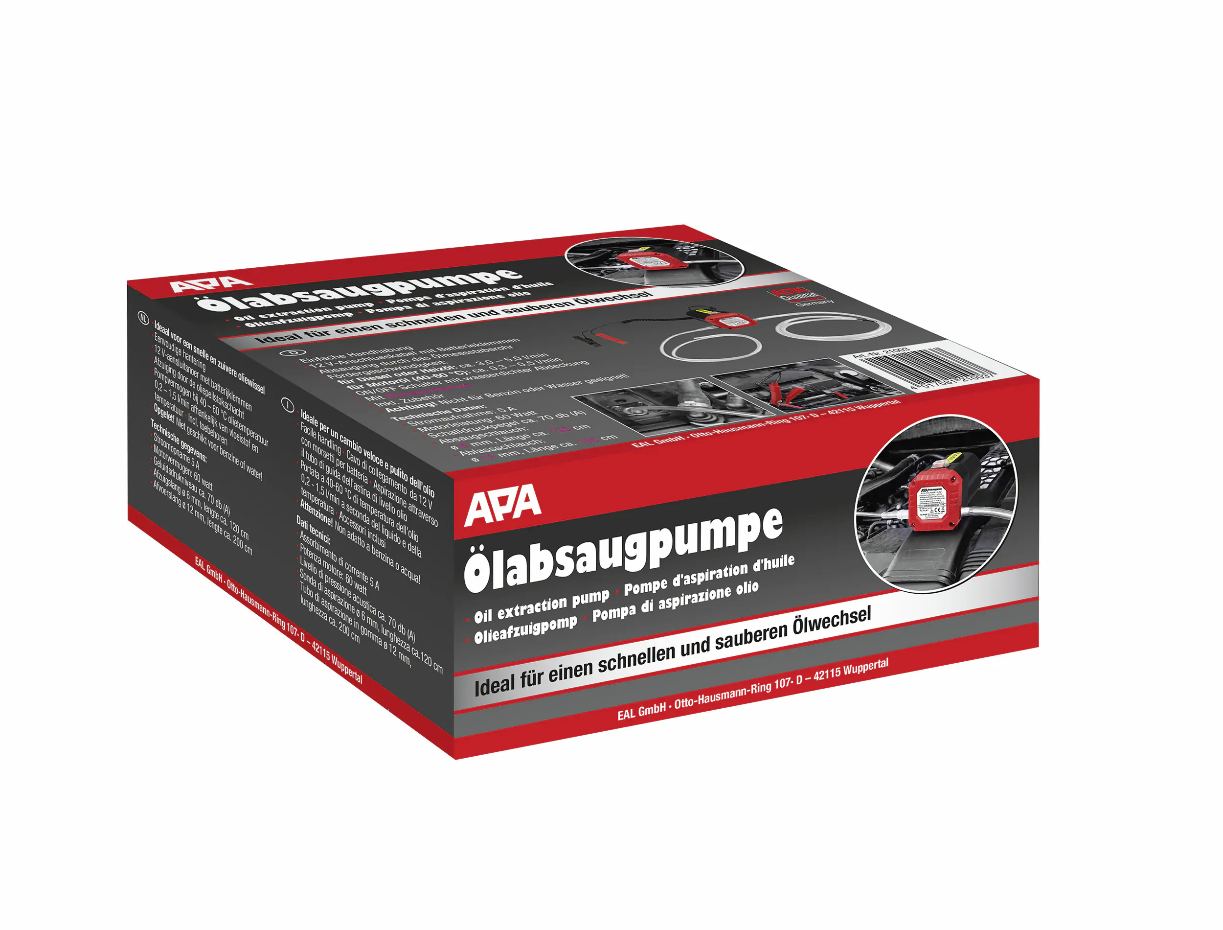EUFAB Ölabsaugpumpe Auto 12V