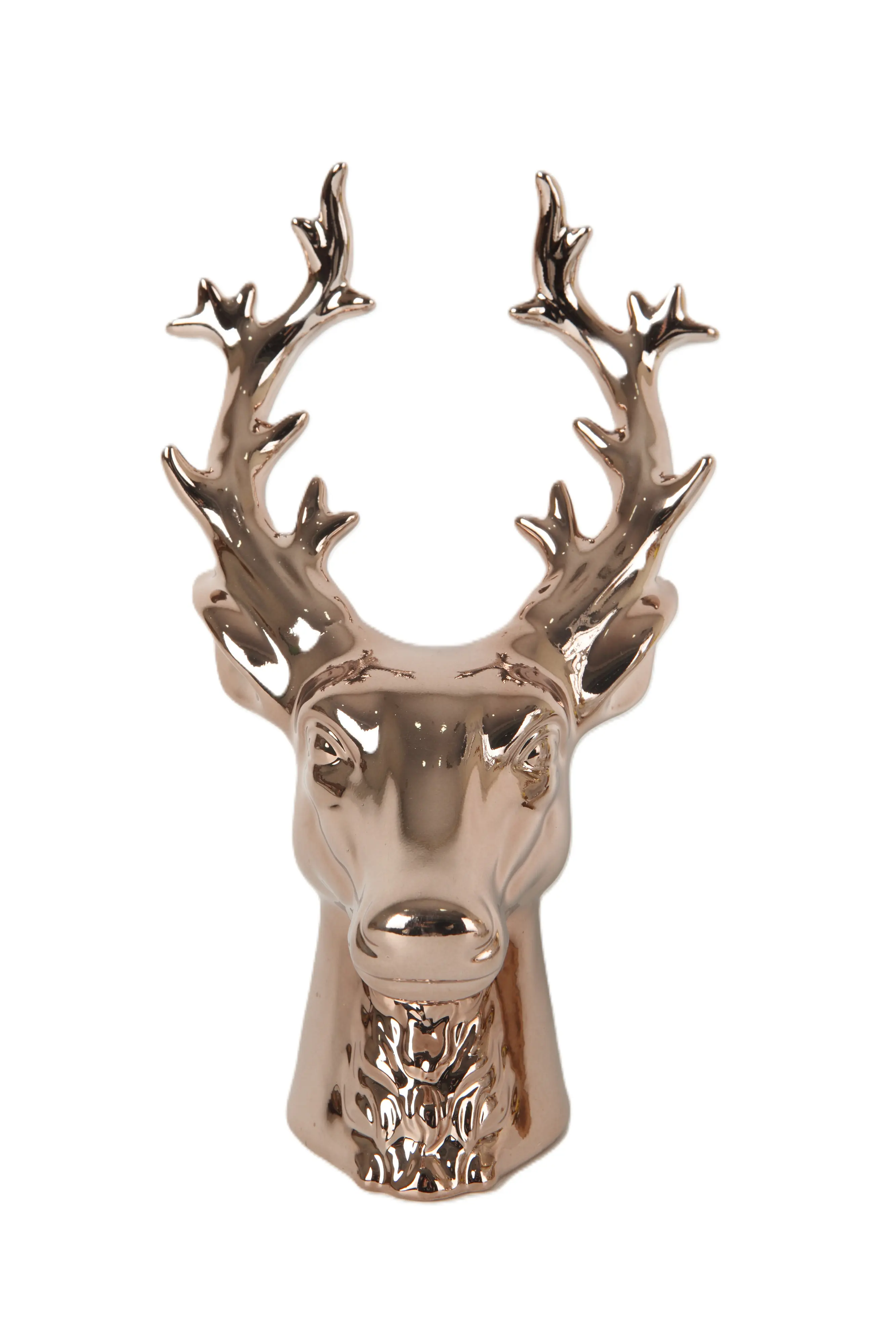 TrendLine Deko Rentier Keramik 15,5 x 15 x 26 cm bronze