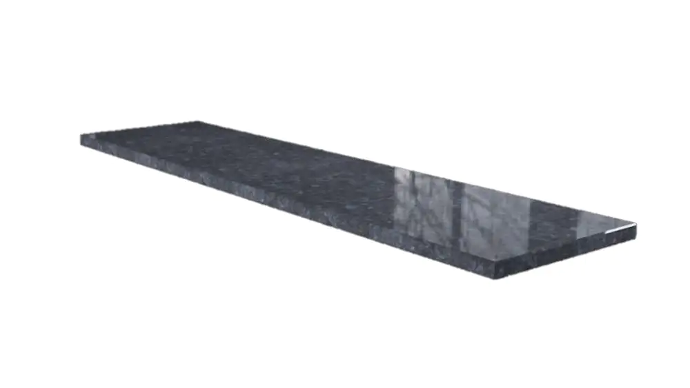 Wigastone Granit-Fensterbank Blue-Pearl 275 x 25 x 2 cm mit Wasserrille
