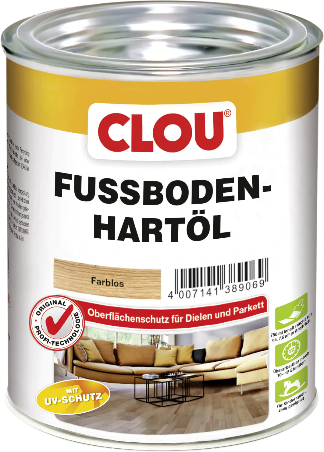 Clou Fußboden Hartöl 750 ml farblos