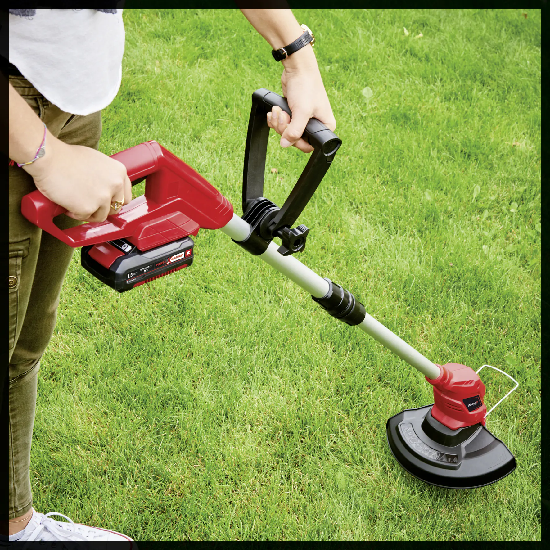 Einhell Akku Rasentrimmer GC-CT 18/24 Li-Solo 24 cm Schnittkreis