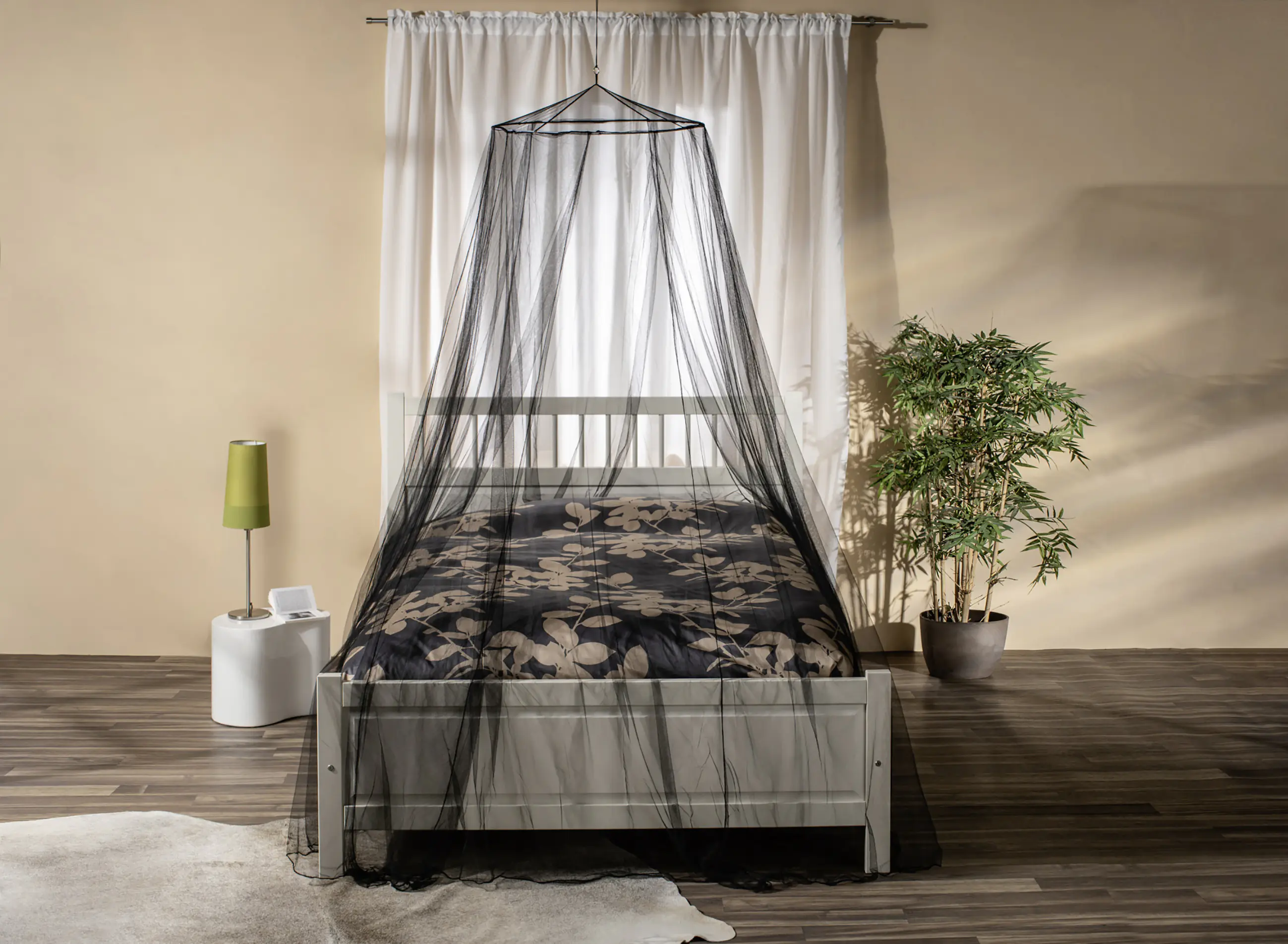 Primaster Moskitonetz Bett 2,5 x 12,5 m anthrazit