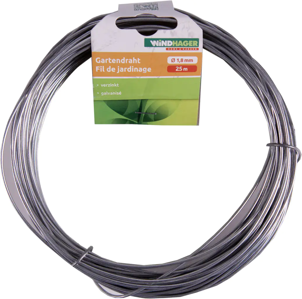 Windhager Gartendraht 1,8 mm 25 m verzinkt