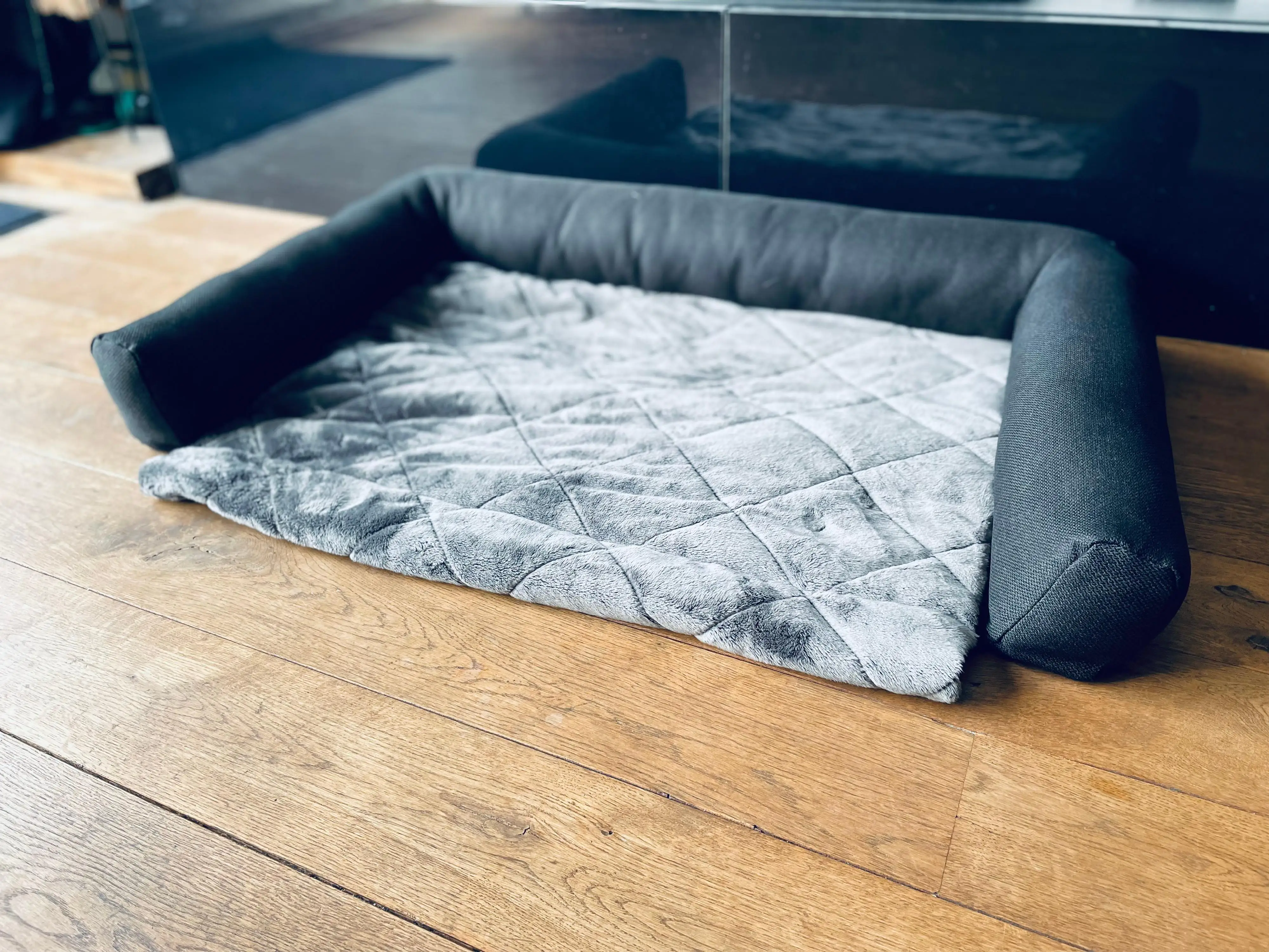 Lebon Hundebett Camil Sofa- & Reisebett eckig L 90 x B 55 x H 12 cm