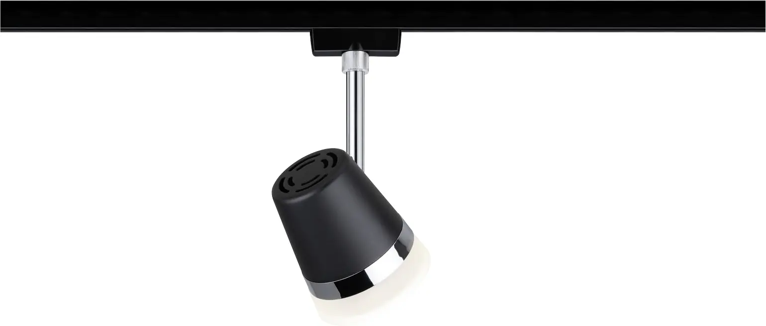 Paulmann URail Schienenspot Cone schwarz-matt 18 x 8,5 cm GU10 dimmbar