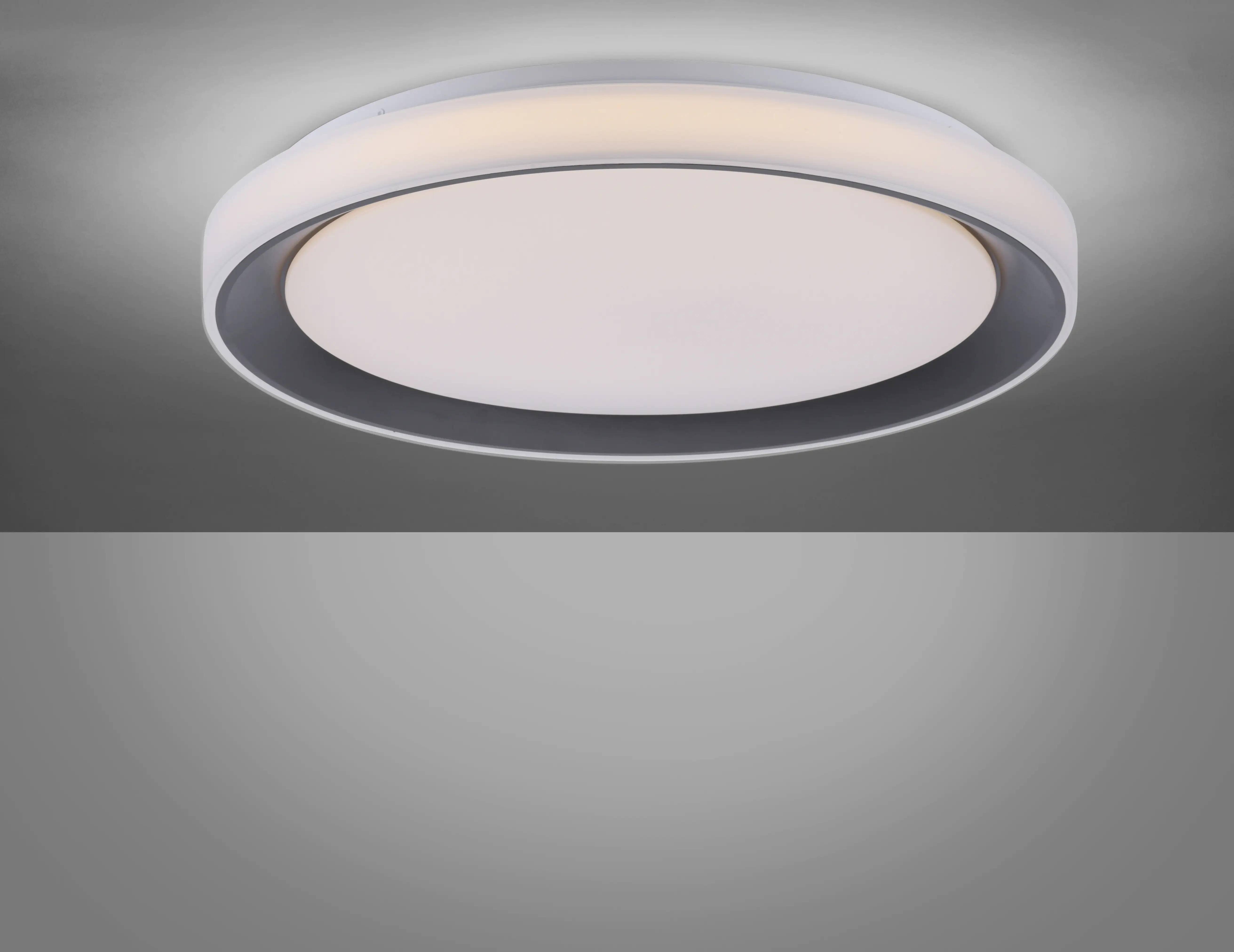 JustLight LED Deckenleuchte Disc Lola Smart schwarz, Smart Home