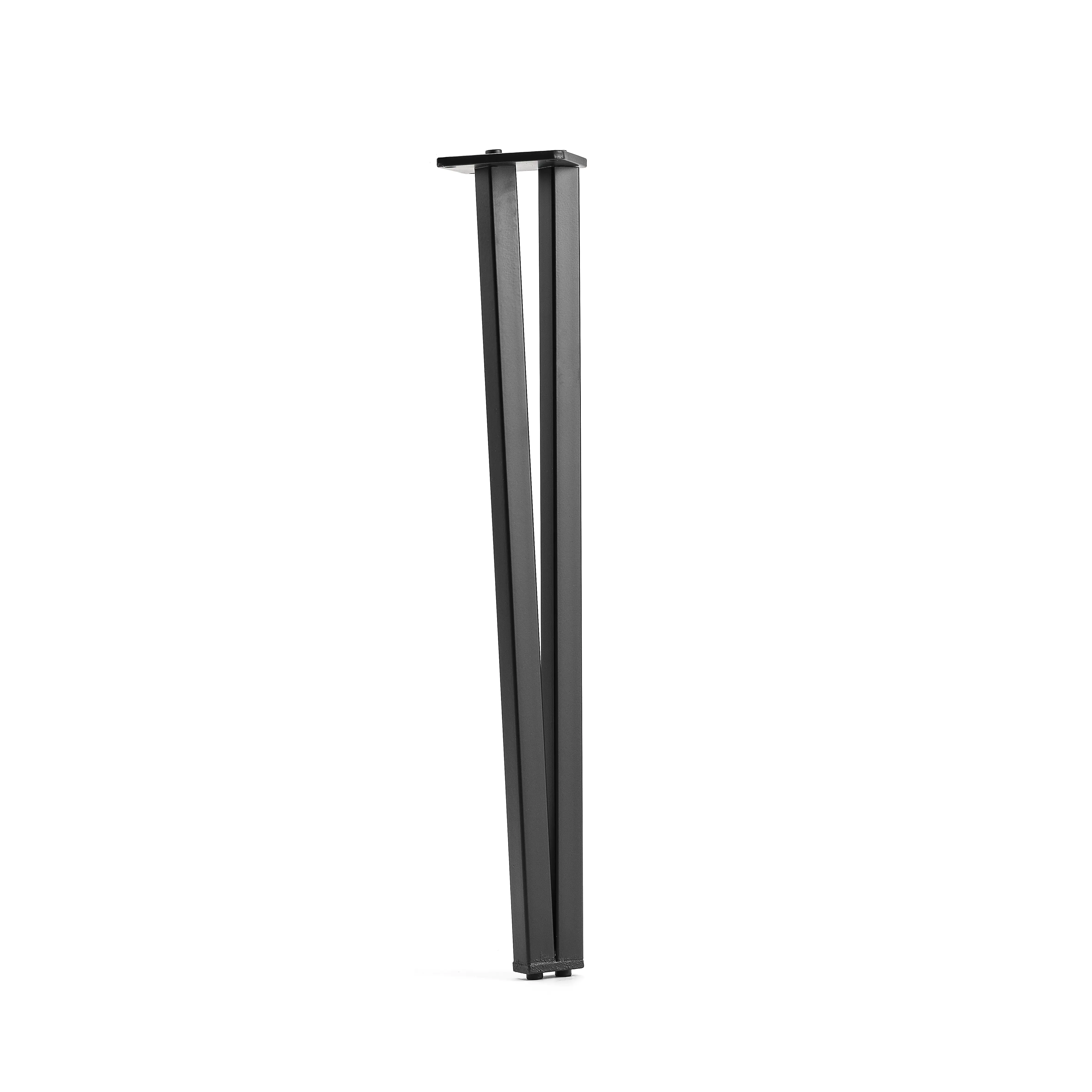 Primaster Tischbein Hairpin schwarz 10 x 80 cm