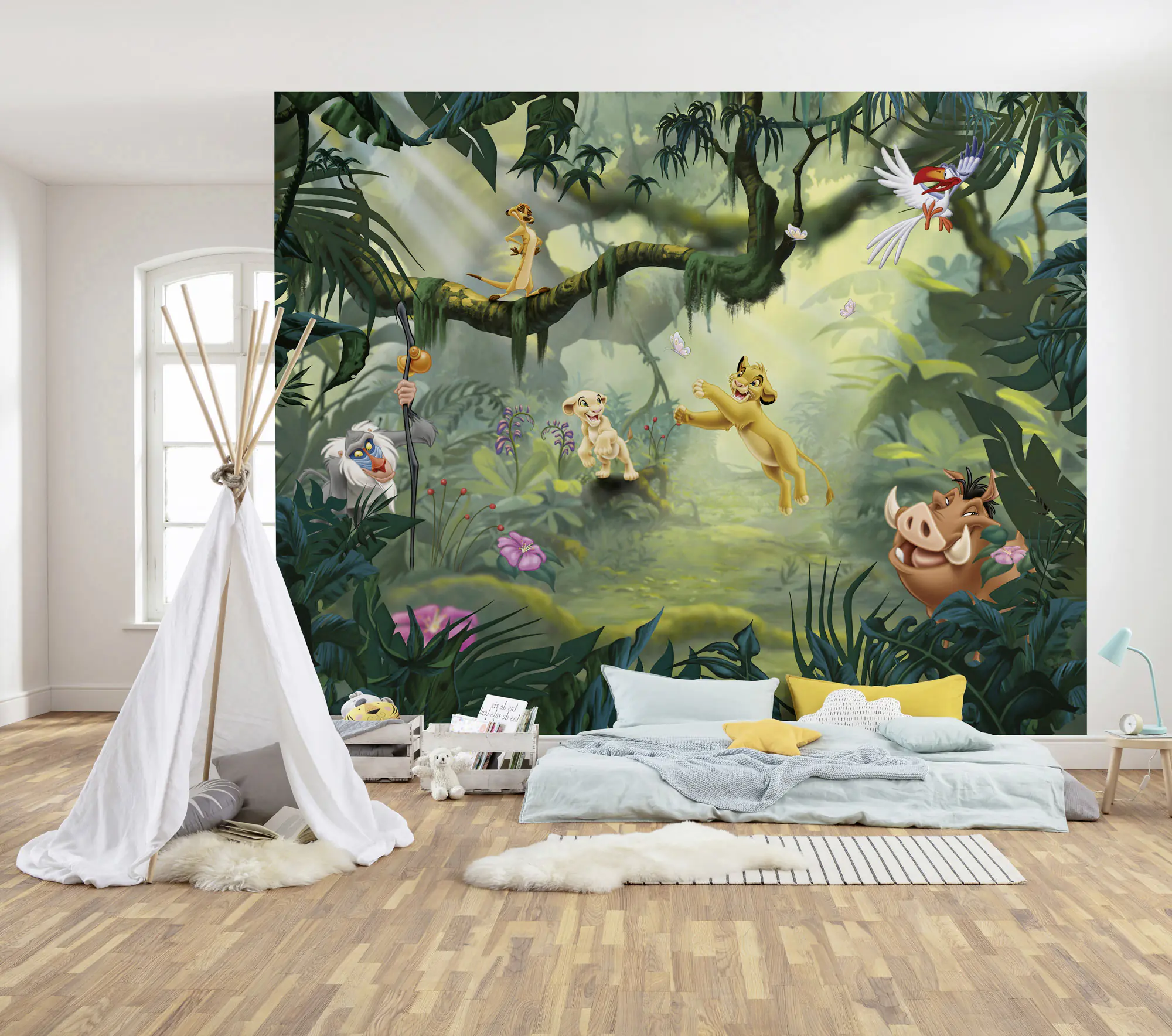Komar Vlies Fototapete Lion King Hakuna Ma 350 x 280 cm 