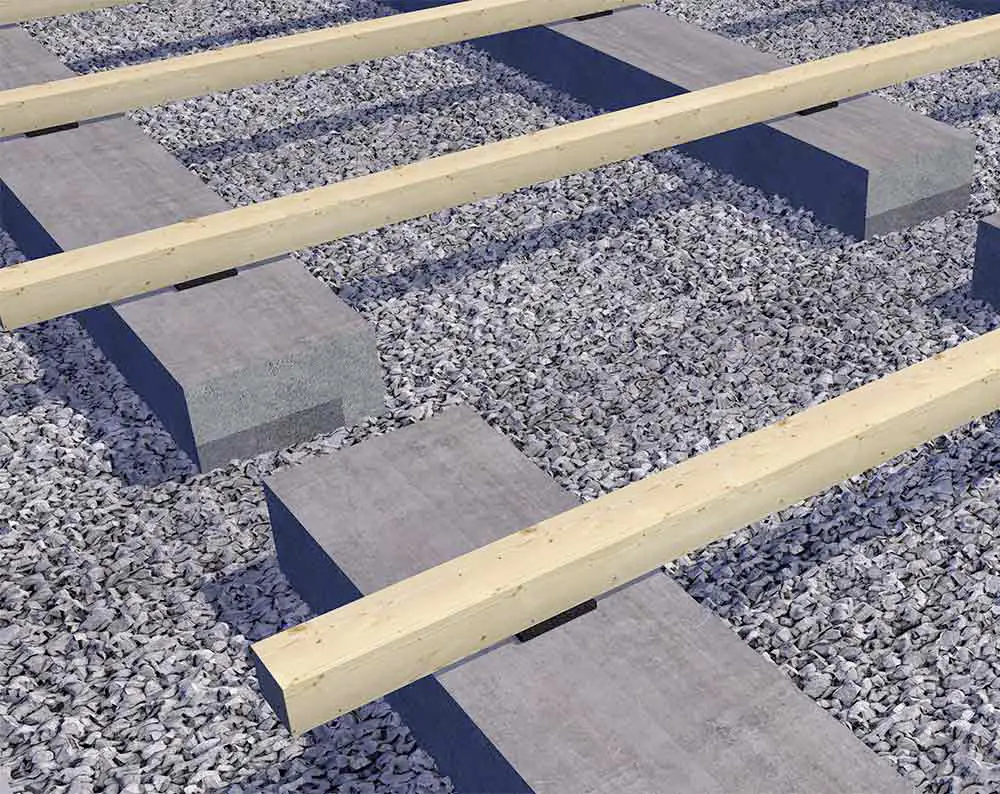 HSI Terra Unterlegpads für Terrasse 7 x 7 x 1 cm Kautschukgranulat schwarz - 25 Stk.