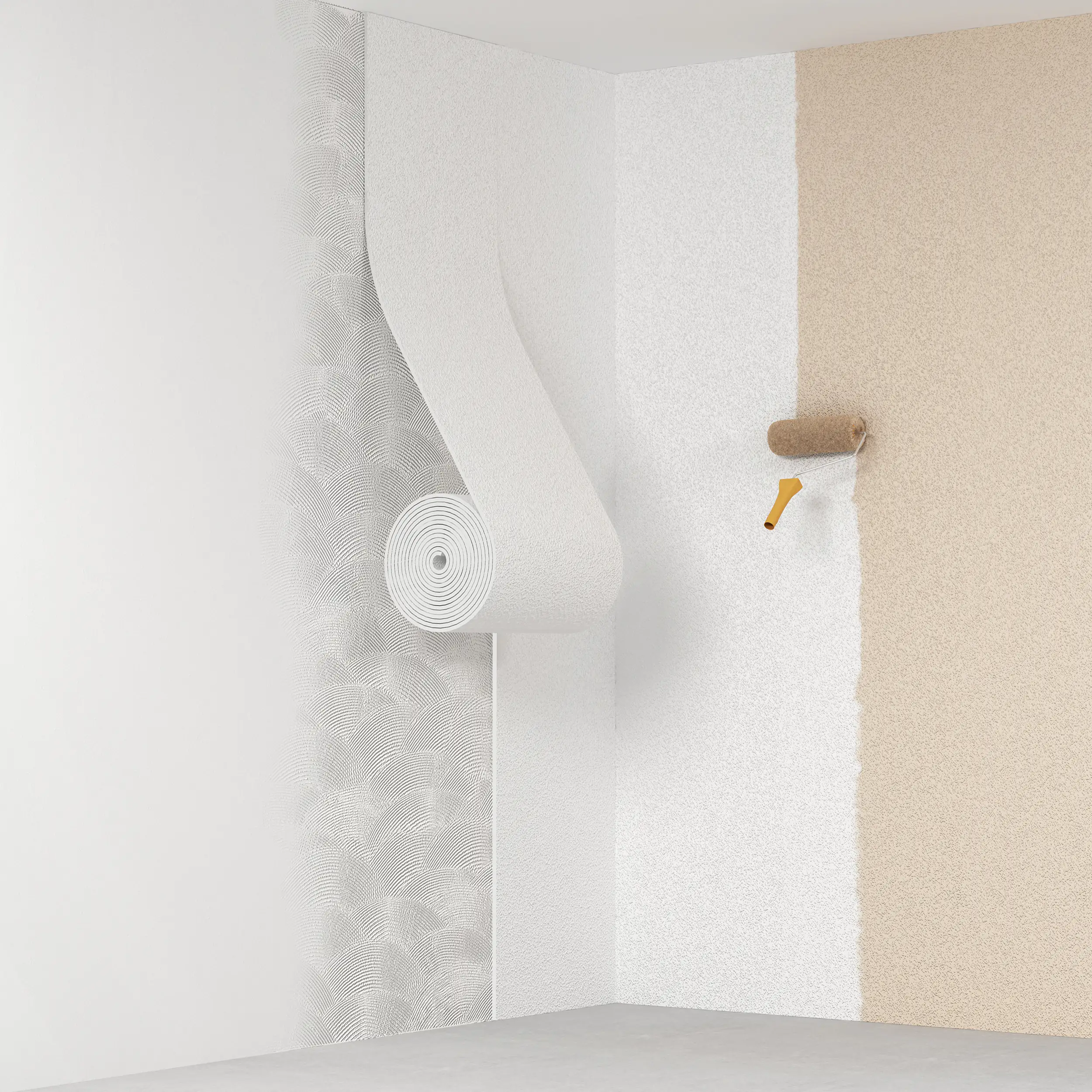 Climapor Dämmtapete rauhfaserkaschiert,7,5 m x 0,5 m x 4 mm