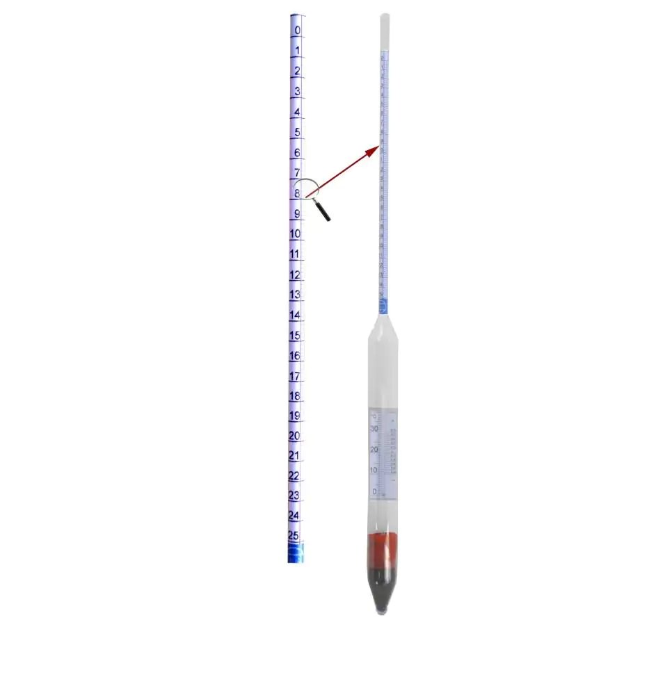 Vina Spindelzylinder Saccharometer 0 - 25 % mas.