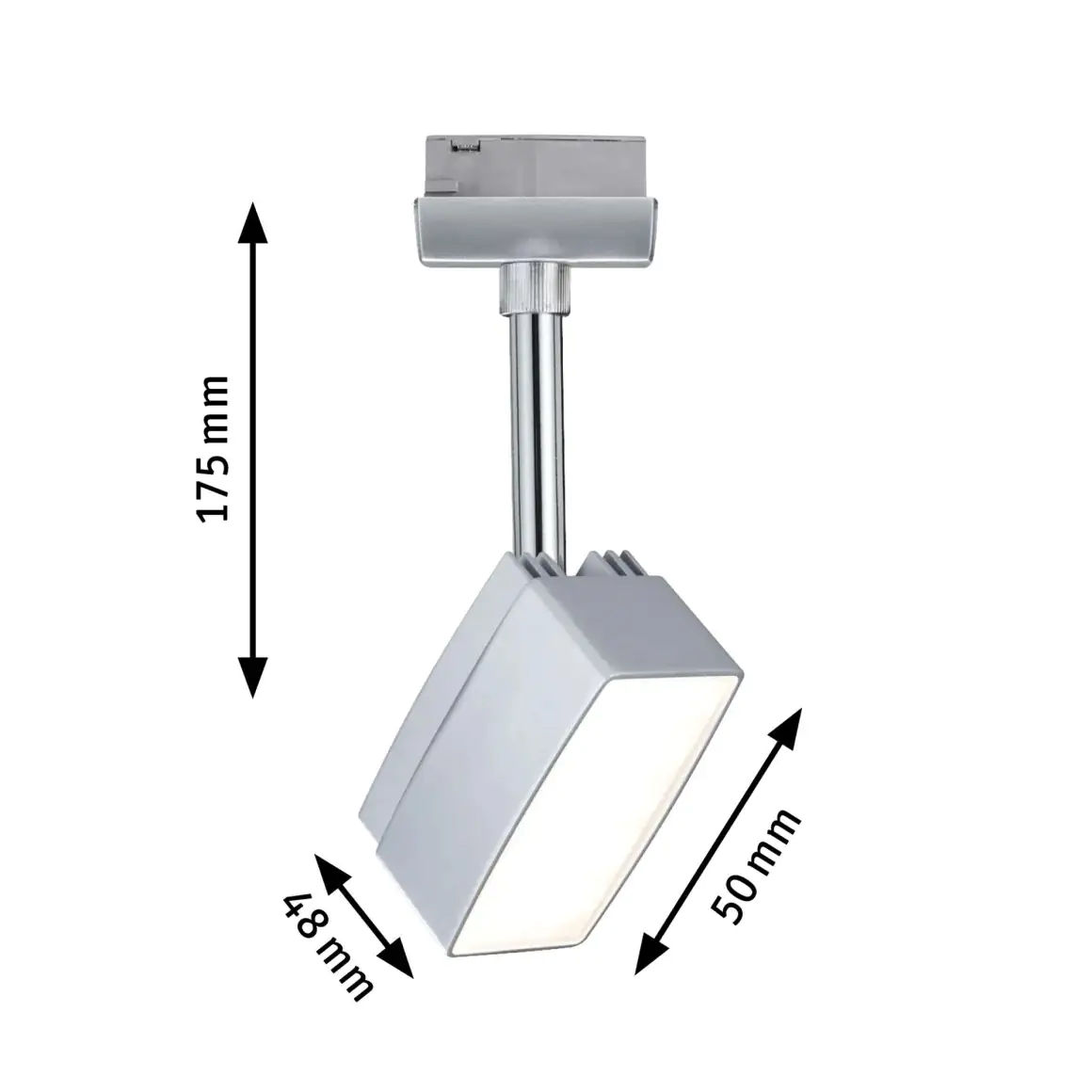 Paulmann URail LED Einzelspot Pedal chrom matt 5 cm 5 W