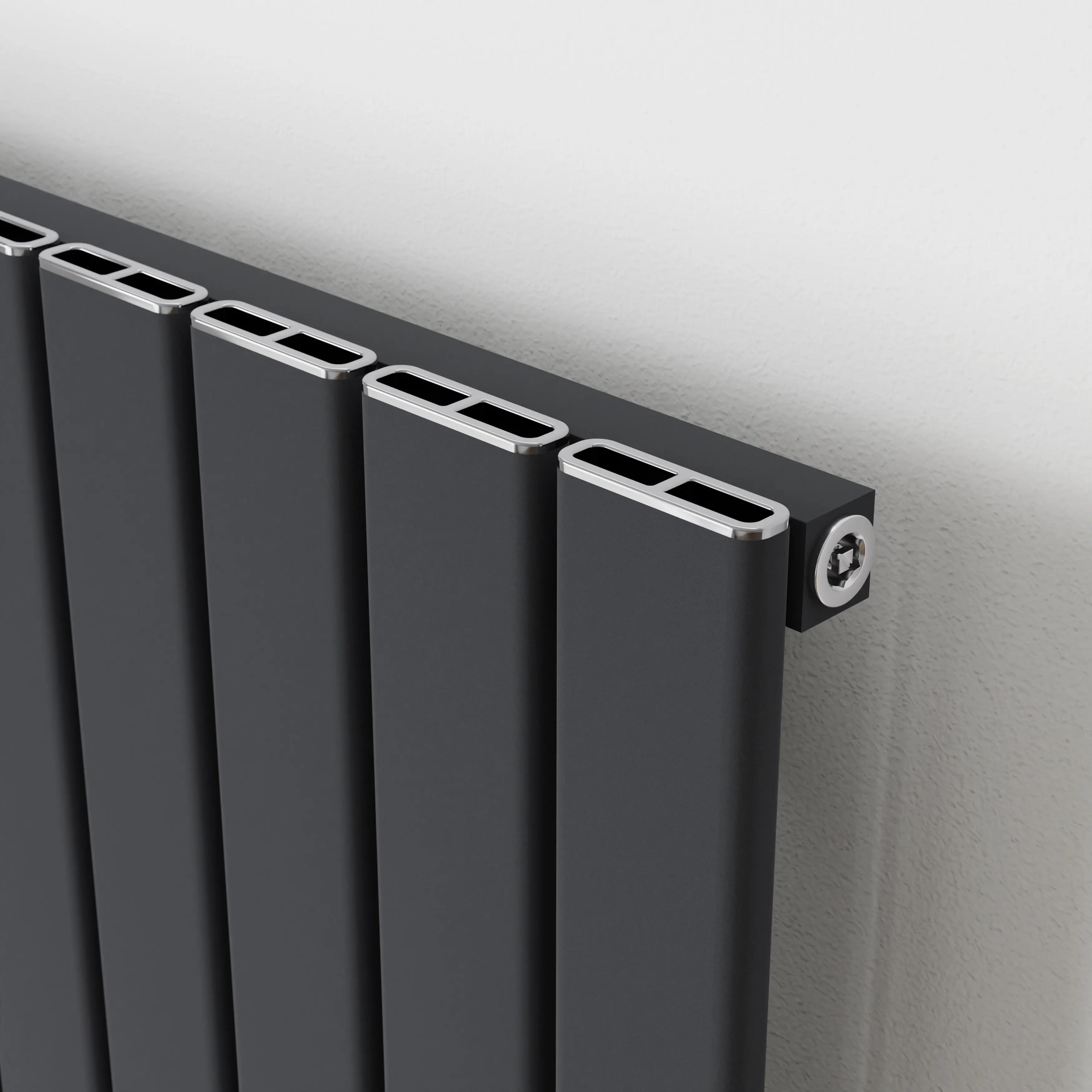 Ximax Design-Heizkörper Levis 180 x 34,5 cm 685 Watt anthrazit Struktur
