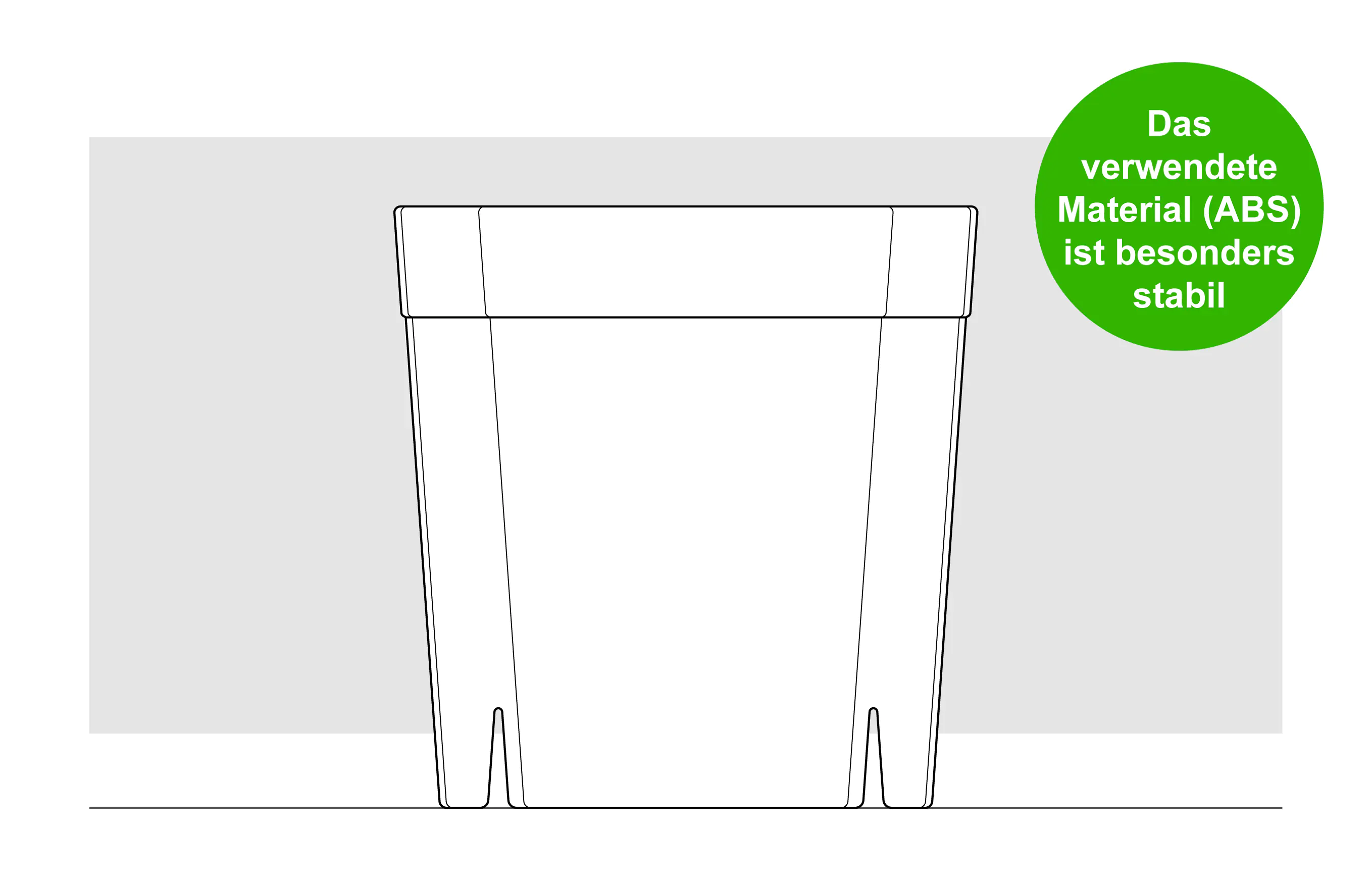 FlexiFlora Pflanztopf Modulares Pflanzsystem 14,5 x 14,5 x 15 cm Kunststoff anthrazit 