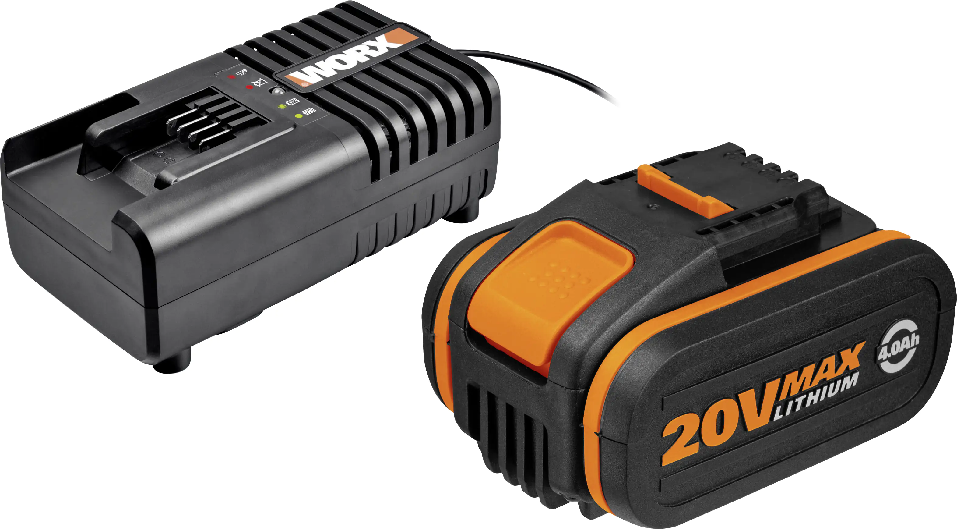 Worx PowerShare Starterset Akku mit Ladestation WA3604 20 V