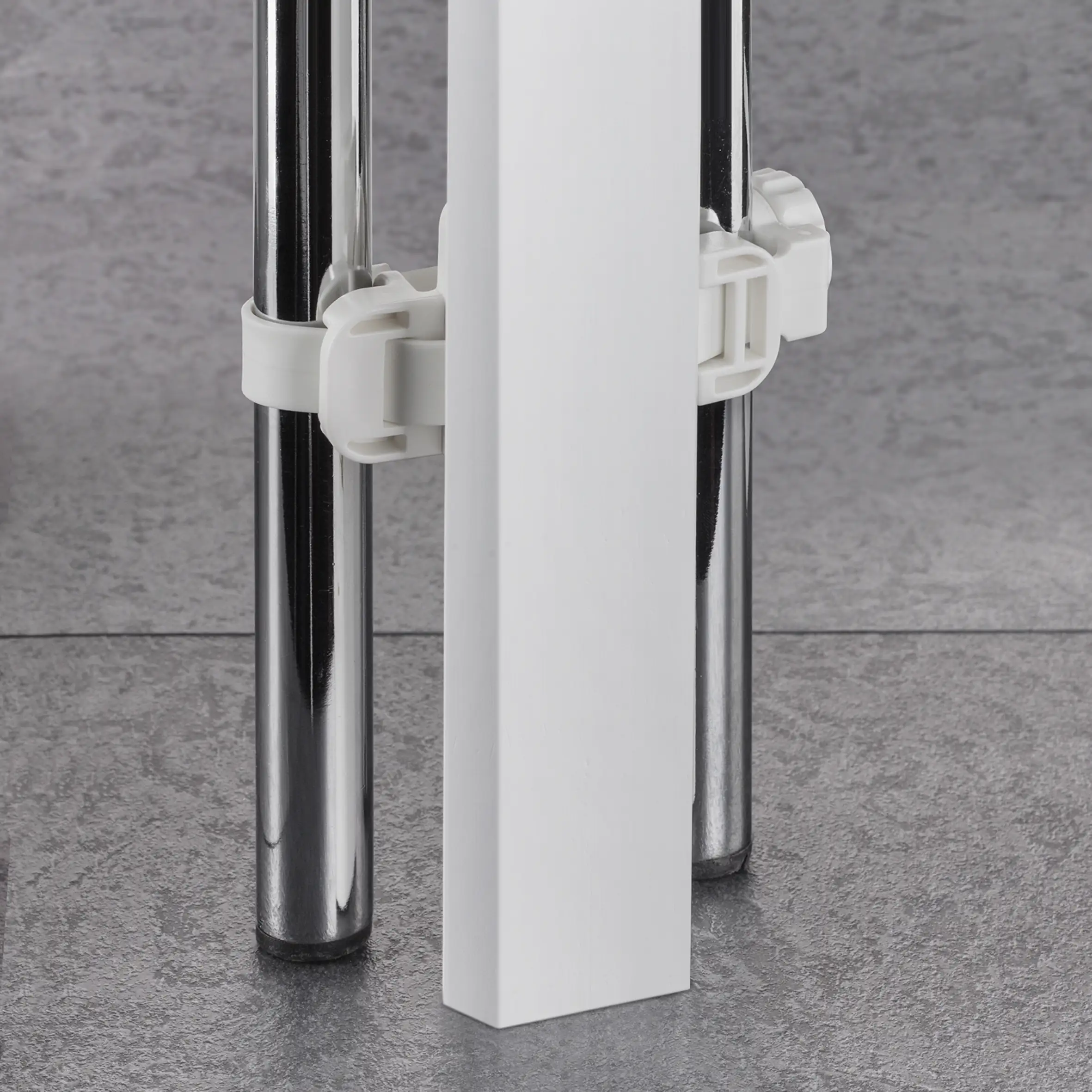 reer Stairflex Geländerbefestigungs-Set 870 x 50 x 20 mm, weiß