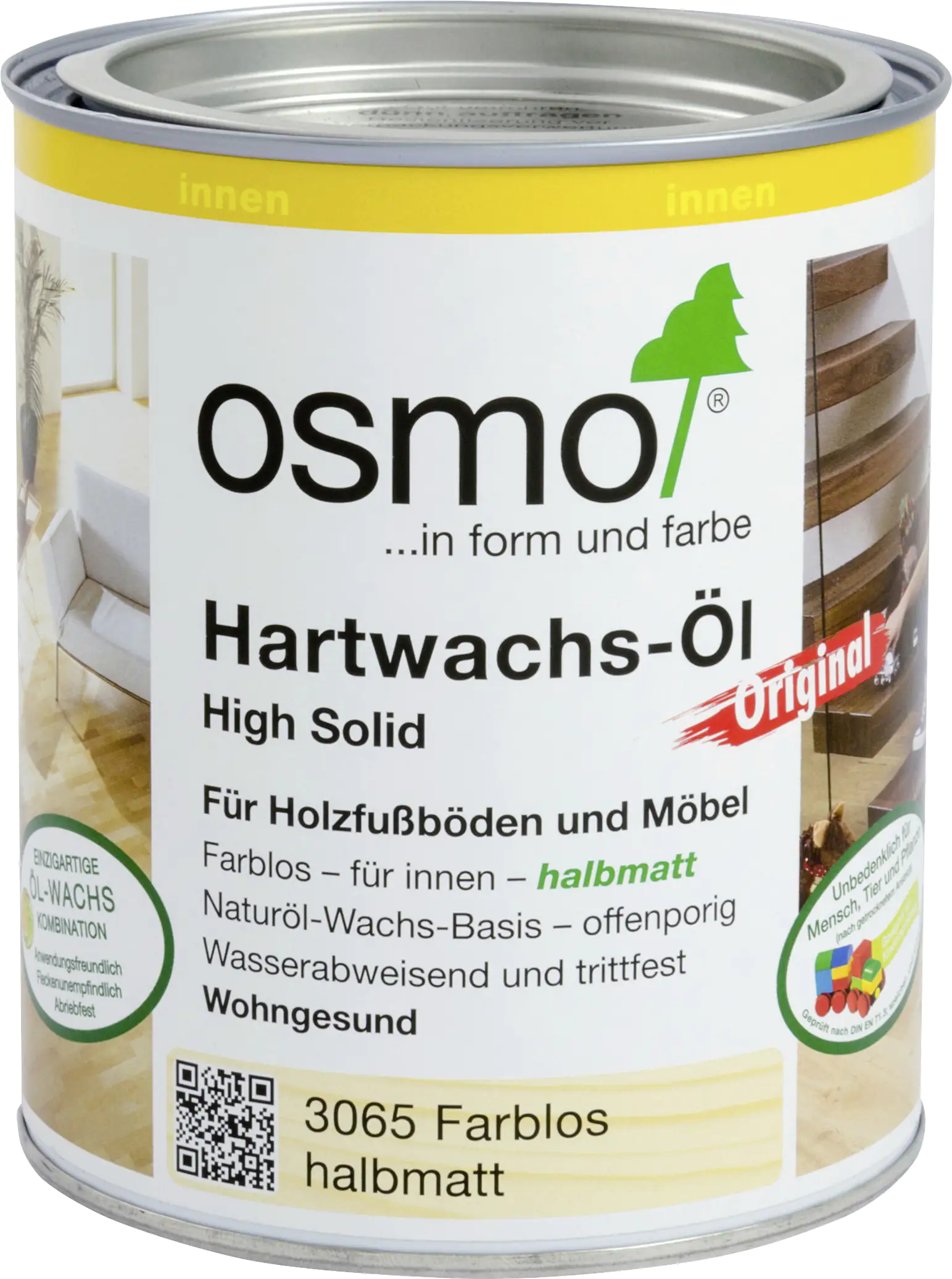 Osmo Hartwachs-Öl Original 750 ml farblos halbmatt