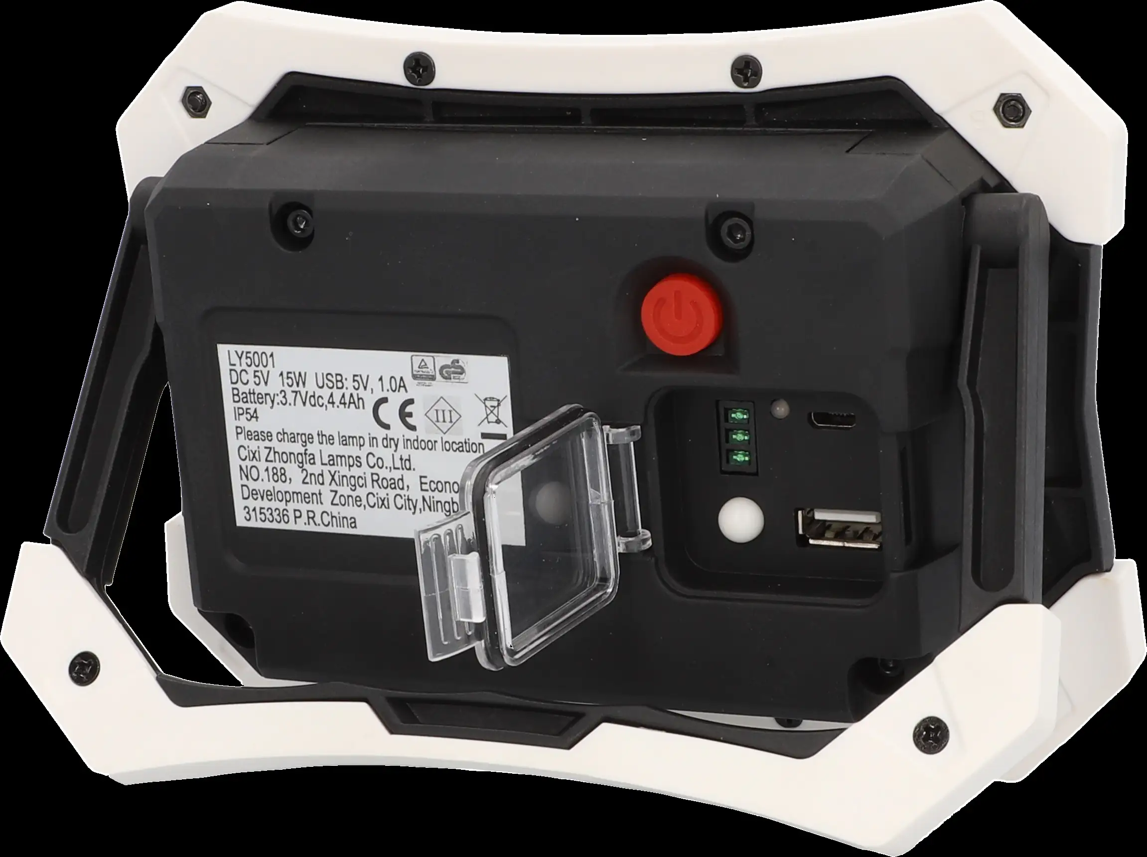 Akku LED Arbeitsleuchte 15 Watt, 1200 lm, Mikro-USB, IP44
