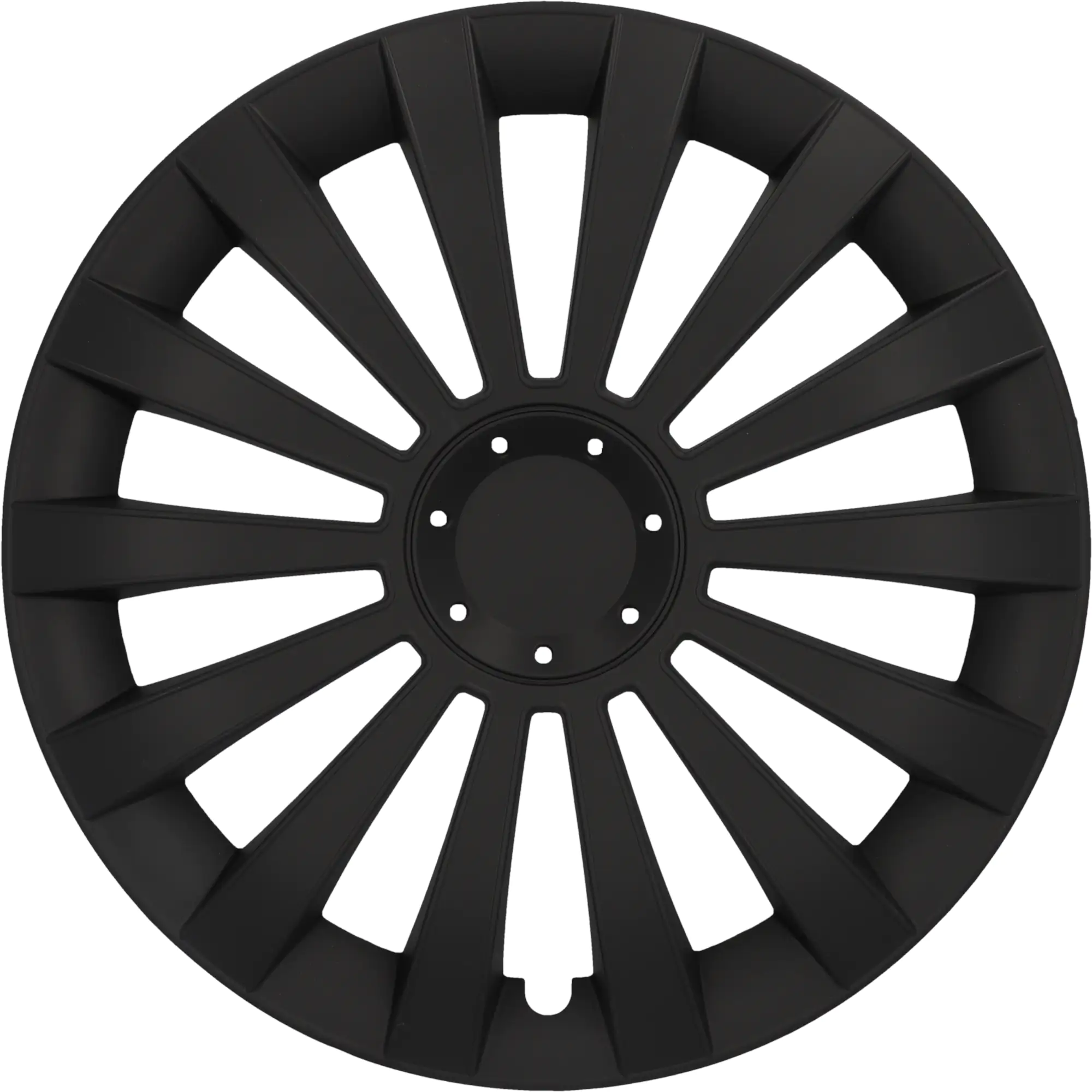 Cartrend Radzierblende Meridian 35 cm (14 Zoll) schwarz 4 stück