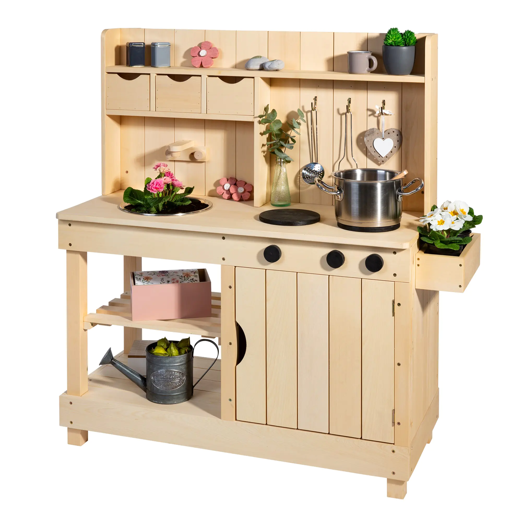 Muddy Buddy Matschküche Explorer natur 102 x 40 x 105 cm
