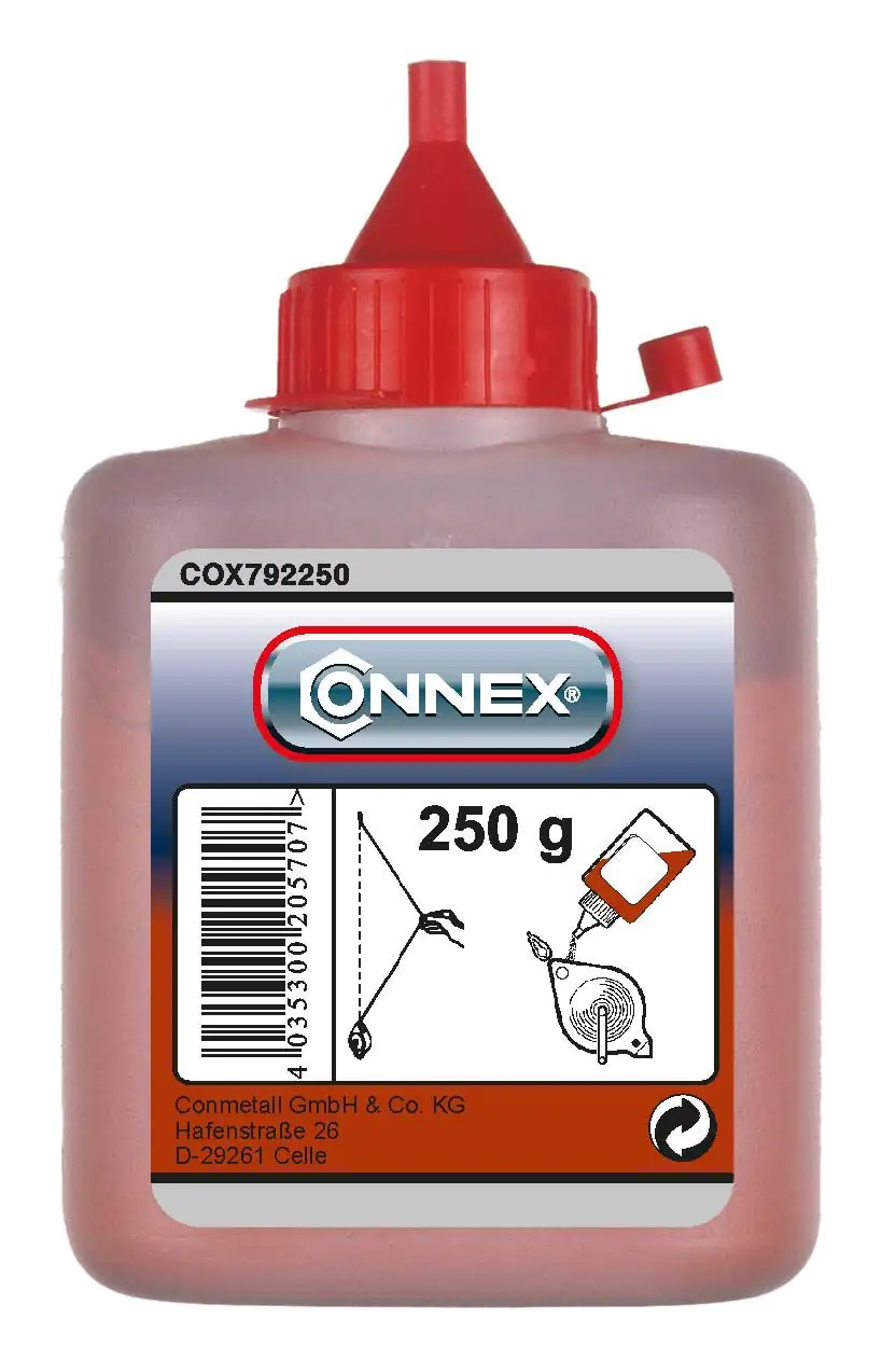 Connex Farbpuder 250 g für Schlagschnurgerät rot