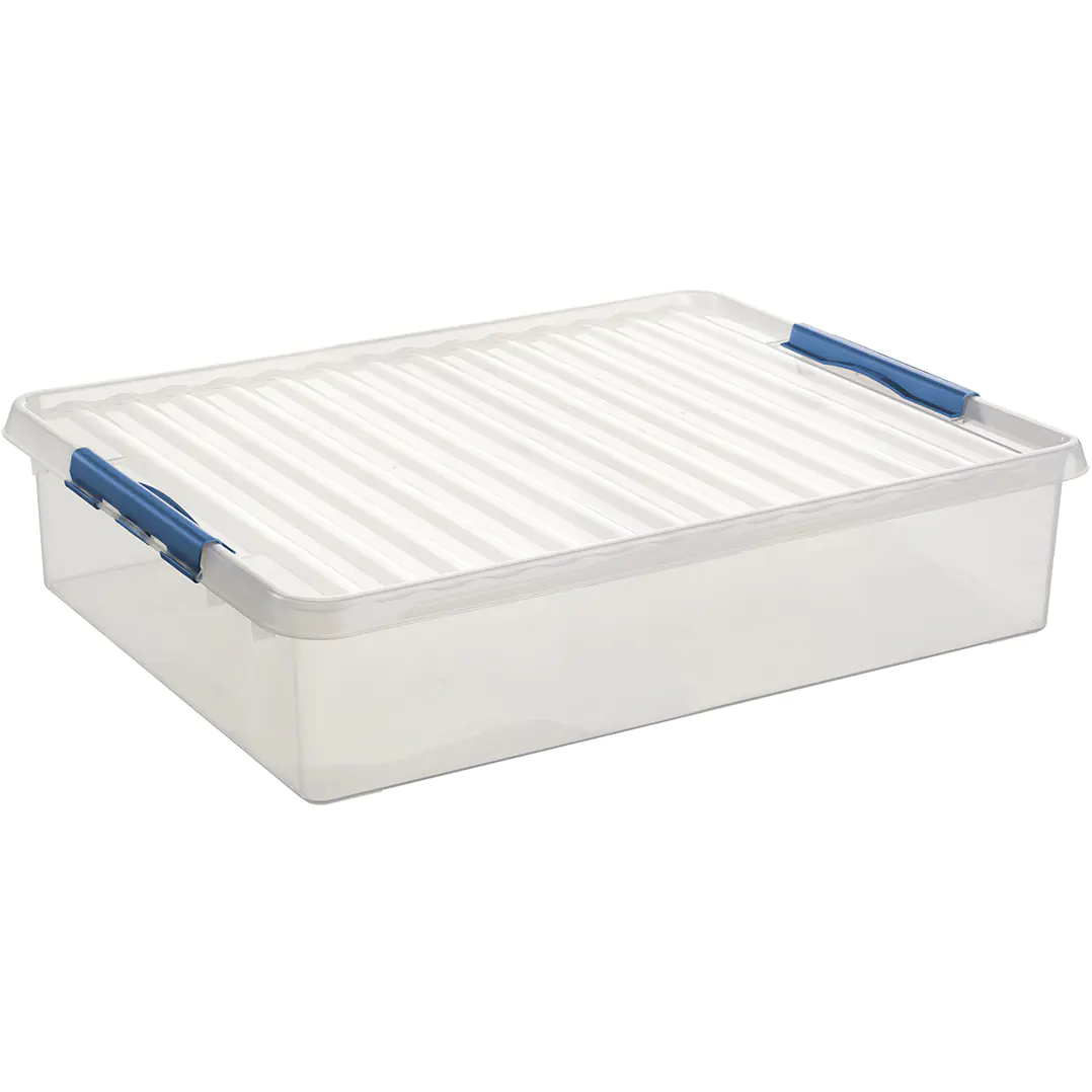 Sunware Aufbewahrungsbox Q-Line mit Deckel 80 x 50 cm 60 L transparent
