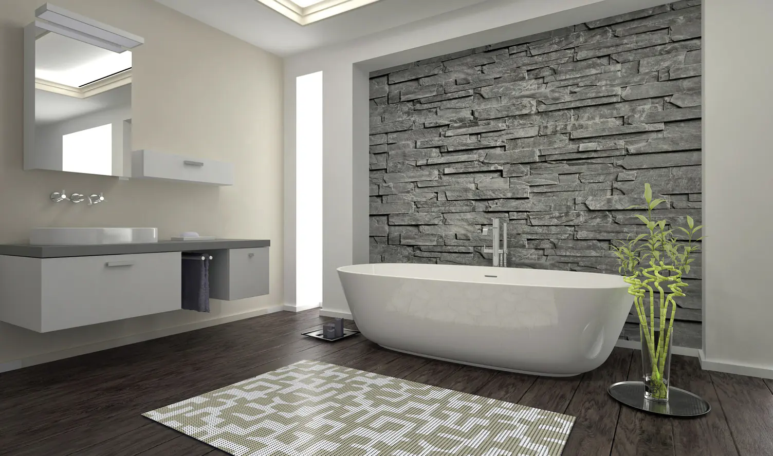d-c-fix Weichschaummatte Ellada 200 x 65 cm weiß/beige