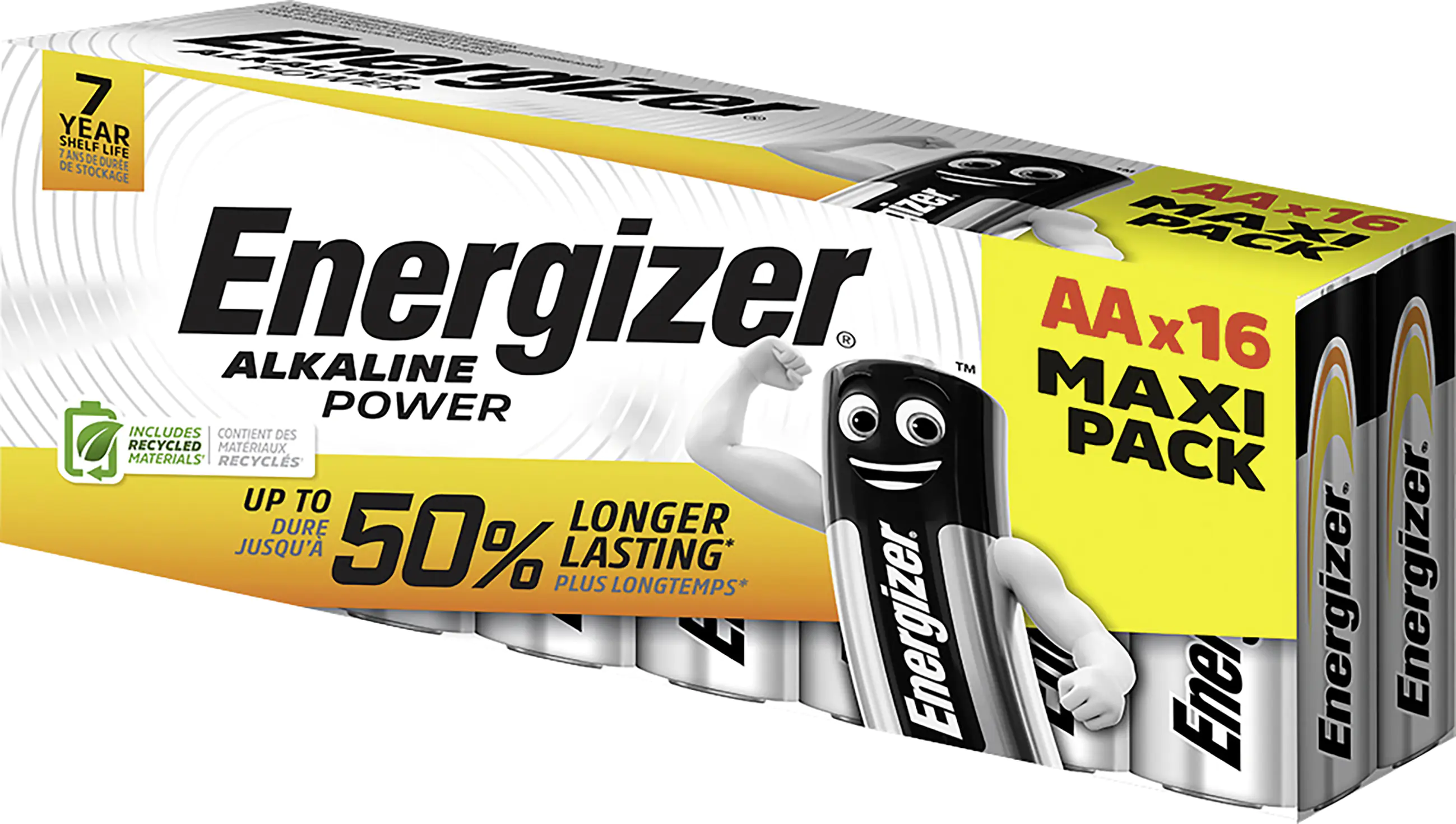 Energizer E91 Alkaline Power Batterie Mignon AA 1,5 V, 16er Pack