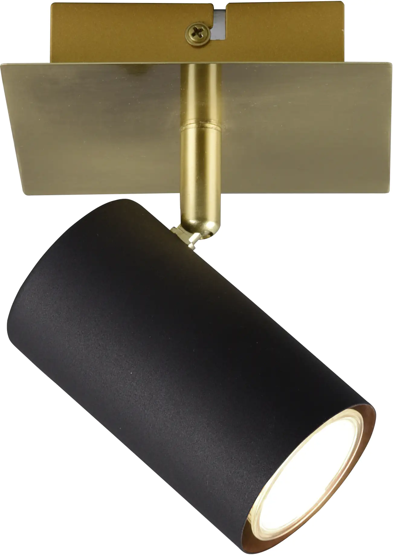 Trio Leuchten 1er Spot Marley schwarz-matt-messing 12 cm GU10 35 W