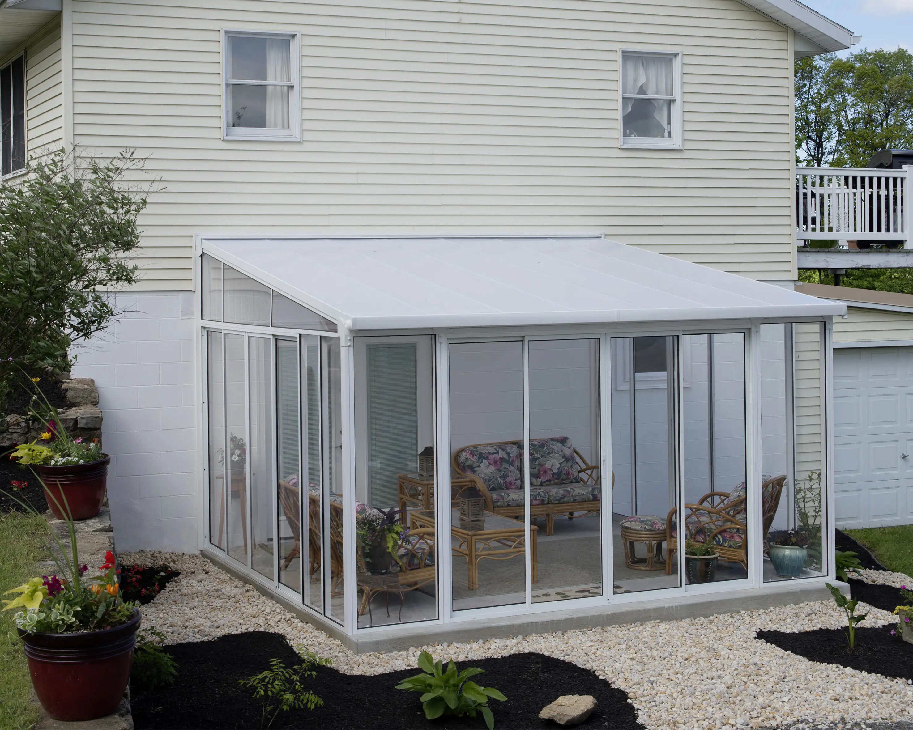 Canopia Wintergarten SanRemo 425 x 400 cmweiß 425 x 400 x 310 cm (BxTxH)