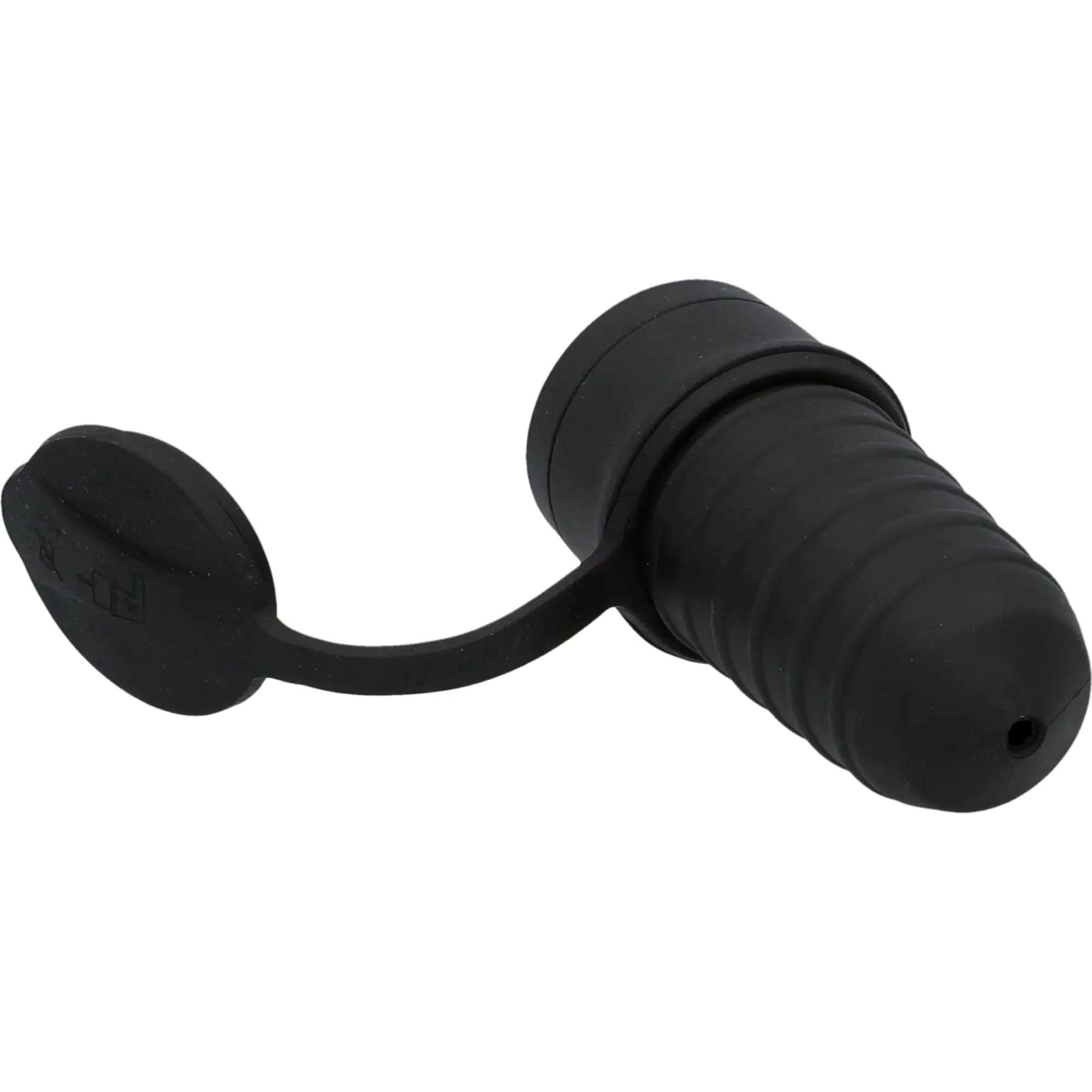 Schutzkontakt-Kupplung Gummi PVC-Ei IP44 Deckel schwarz