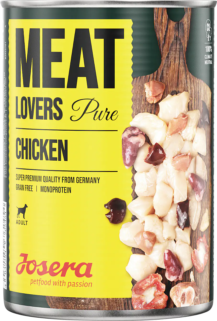 Josera Meat Lovers Hundenassfutter Adult 800 g Huhn & Karotten