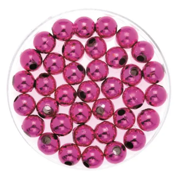 Glorex Deko Perlen 6 mm 75 g, violett