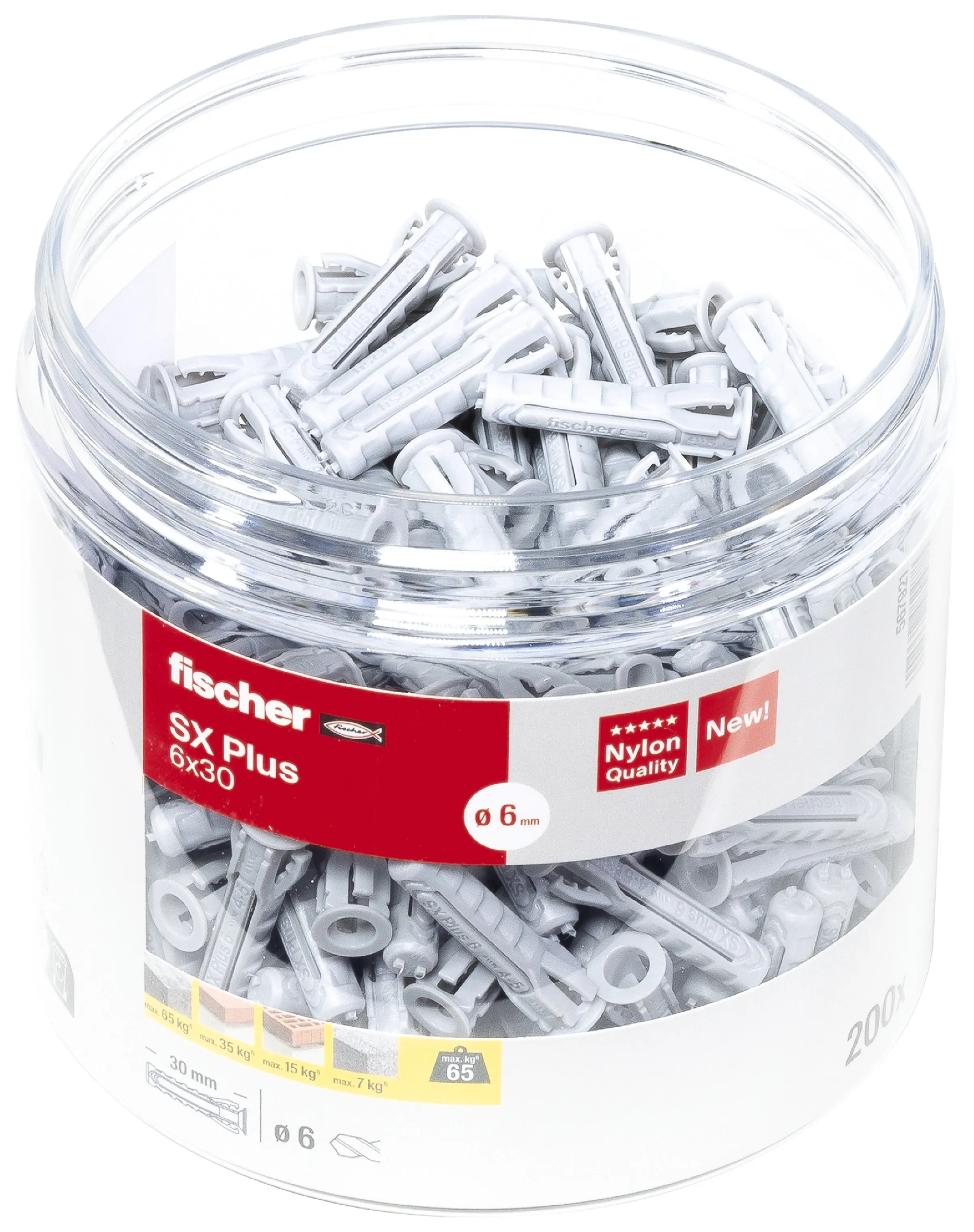 Fischer Spreizdübel SX Plus 6.0 x 30 mm - 200 Stück