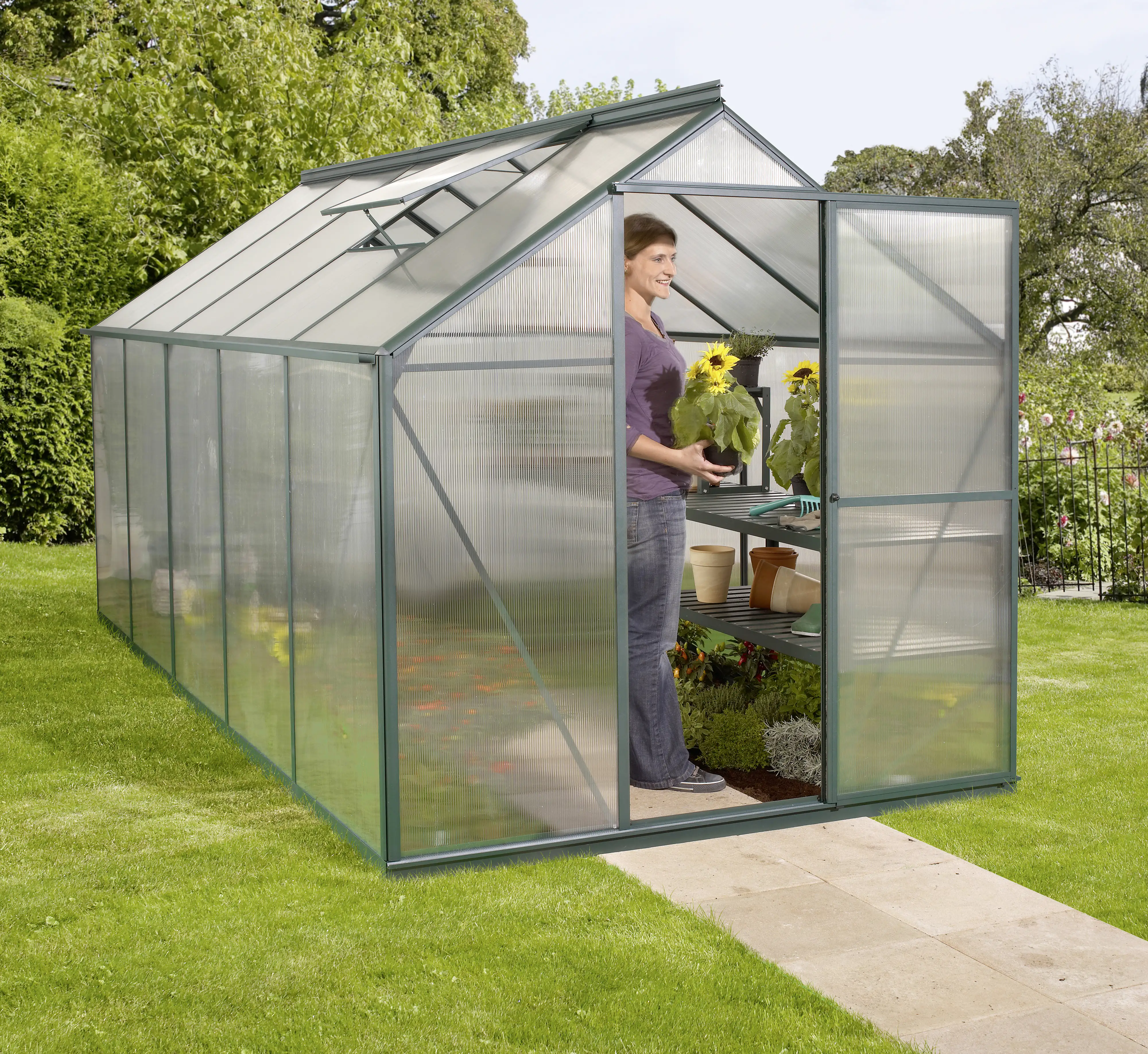 Vitavia Gewächshaus Eos 7500 190 x 375 cm 4  mm HPK