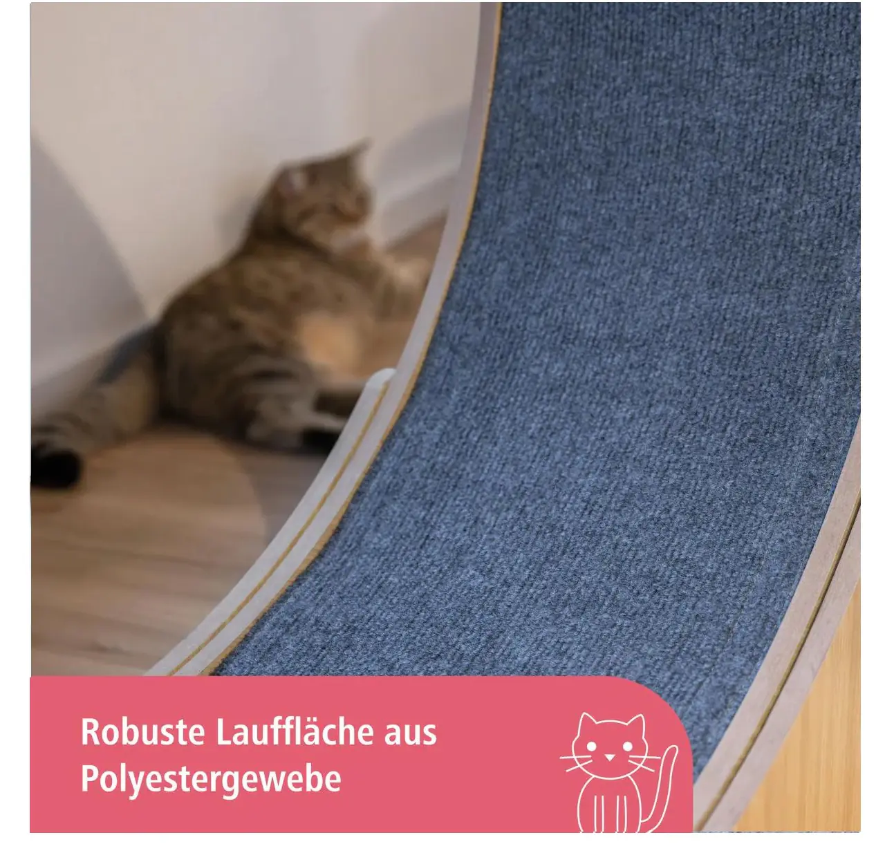 Kerbl Katzenlaufrad Ø 90 cm beige-grau