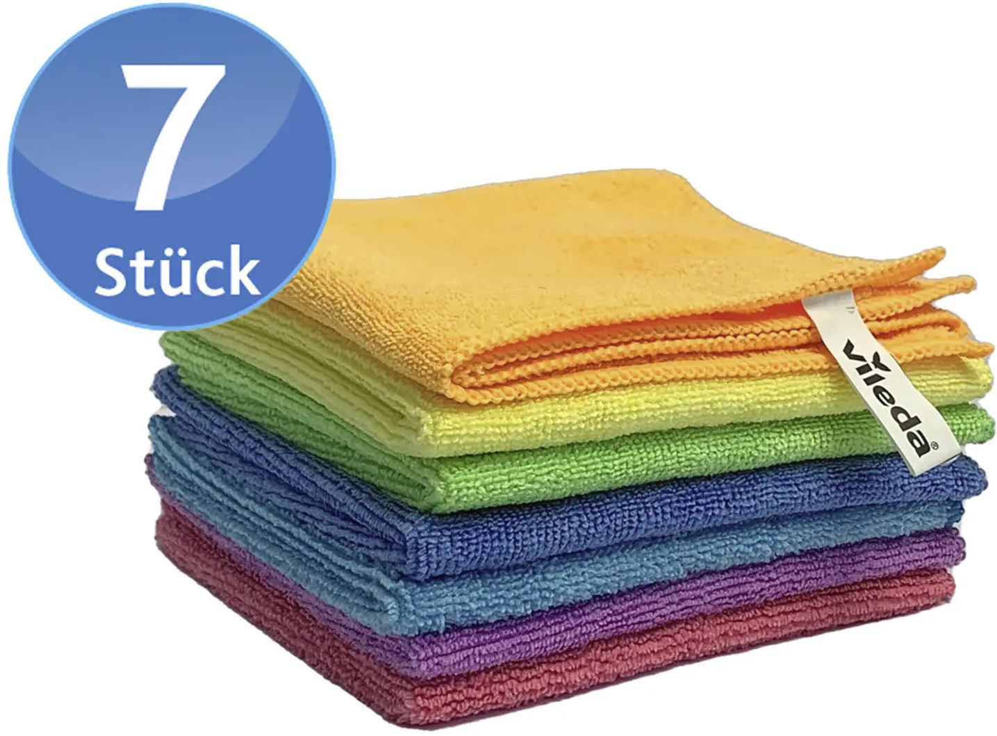 Vileda Mikrofaser Allzwecktuch Colors XXL 7-er Pack 30 x 30 cm