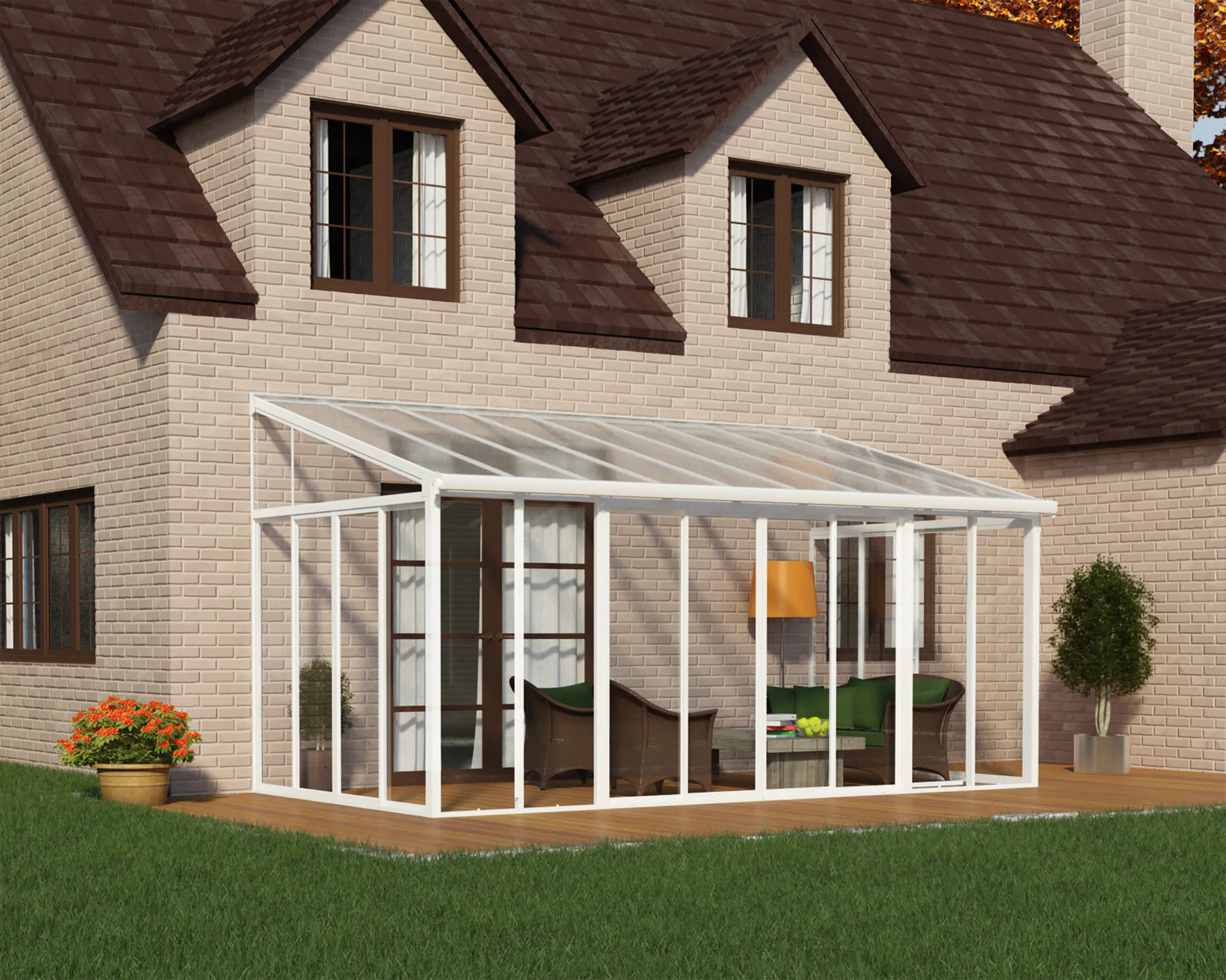 Canopia Wintergarten SanRemo 300 x 556 cm weiß