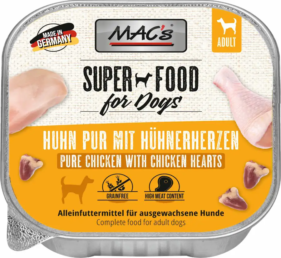 Macs Dog Hundenassfutter Adult getreidefrei 150 g Huhn